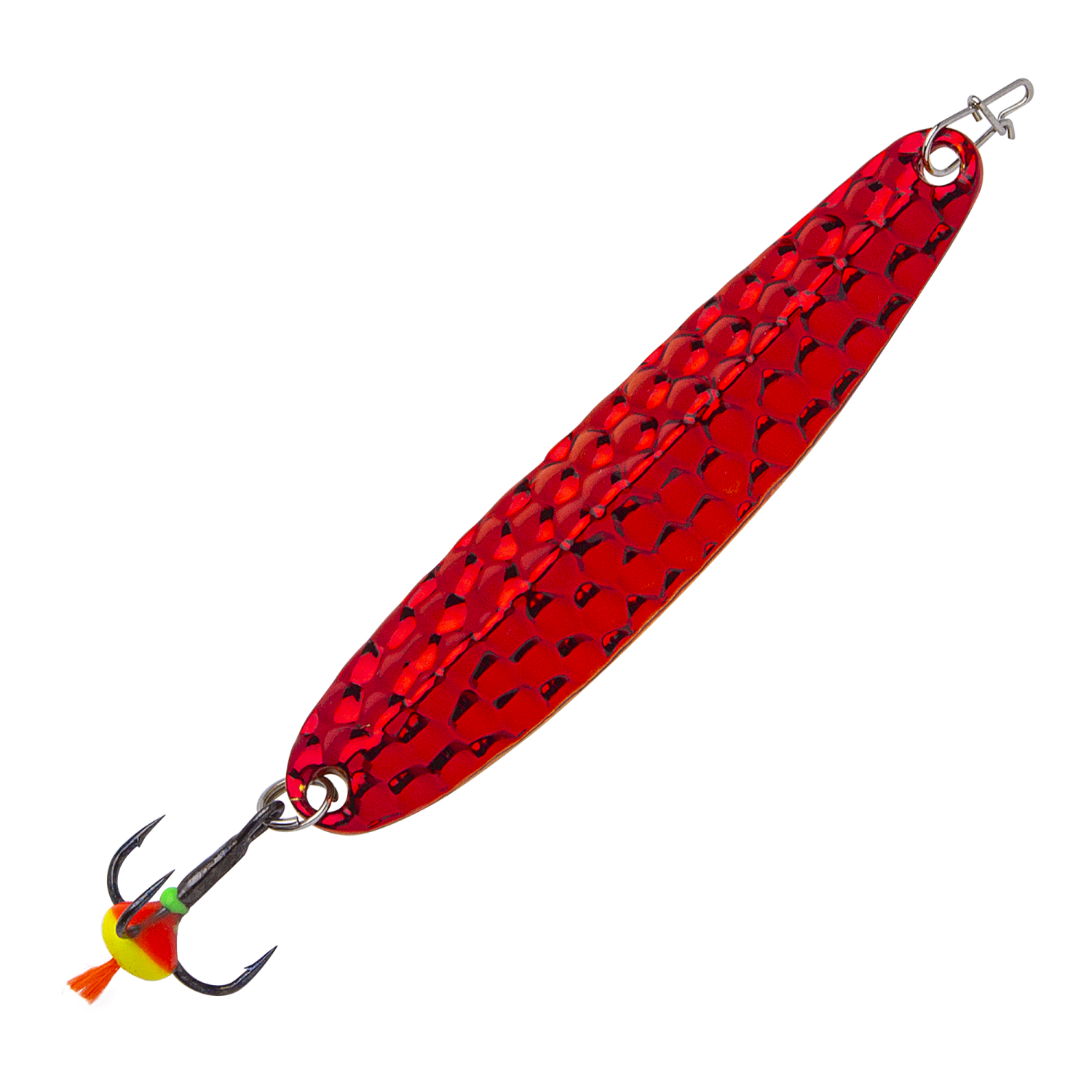 Блесна зимняя EcoPro Судачья + красный флекс 70мм 15гр #Rb/GRF