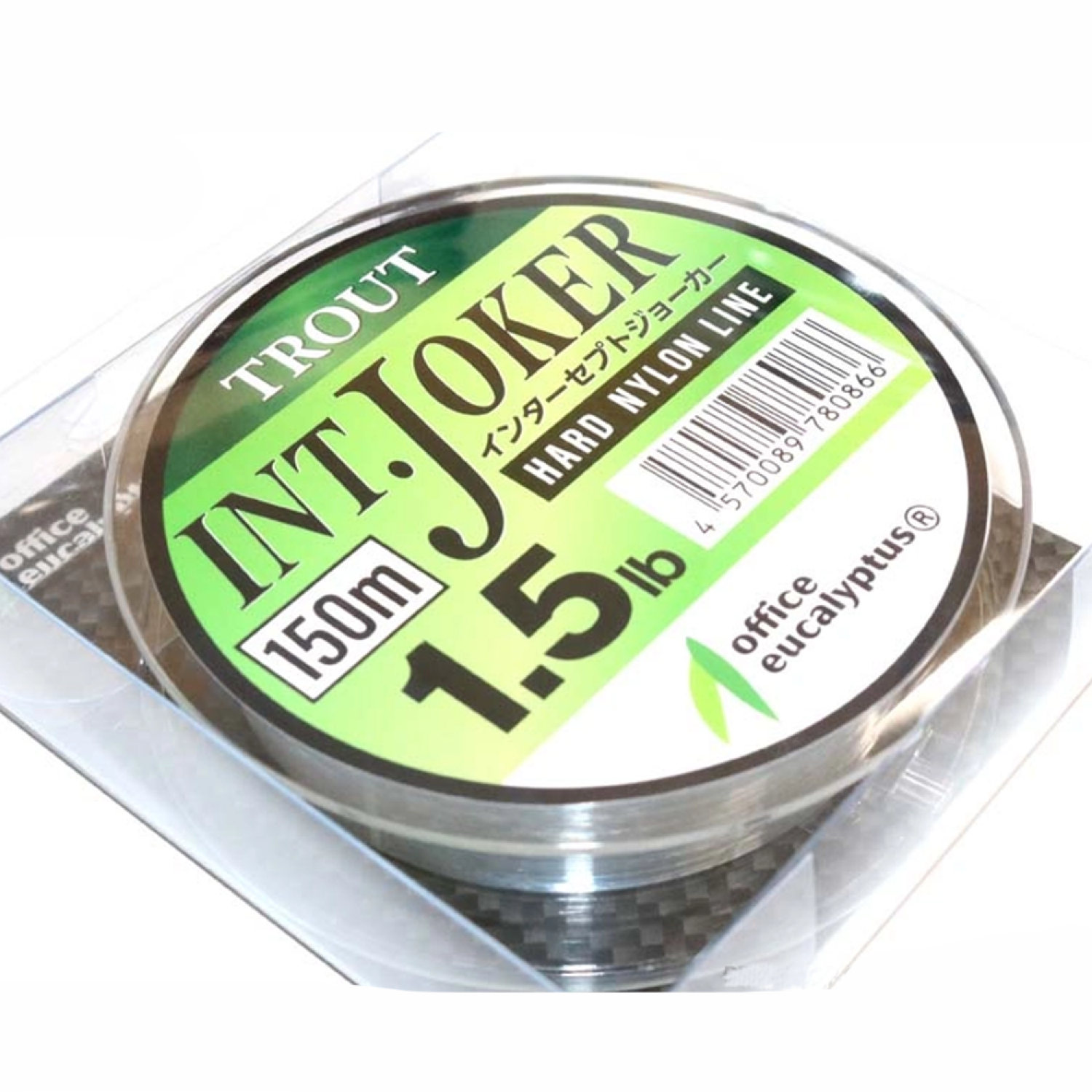 Леска монофильная Office Eucalyptus Intercept Joker Hard Nylon Line #0,6 0,128мм 2,1Lb 150м (stealth gray)