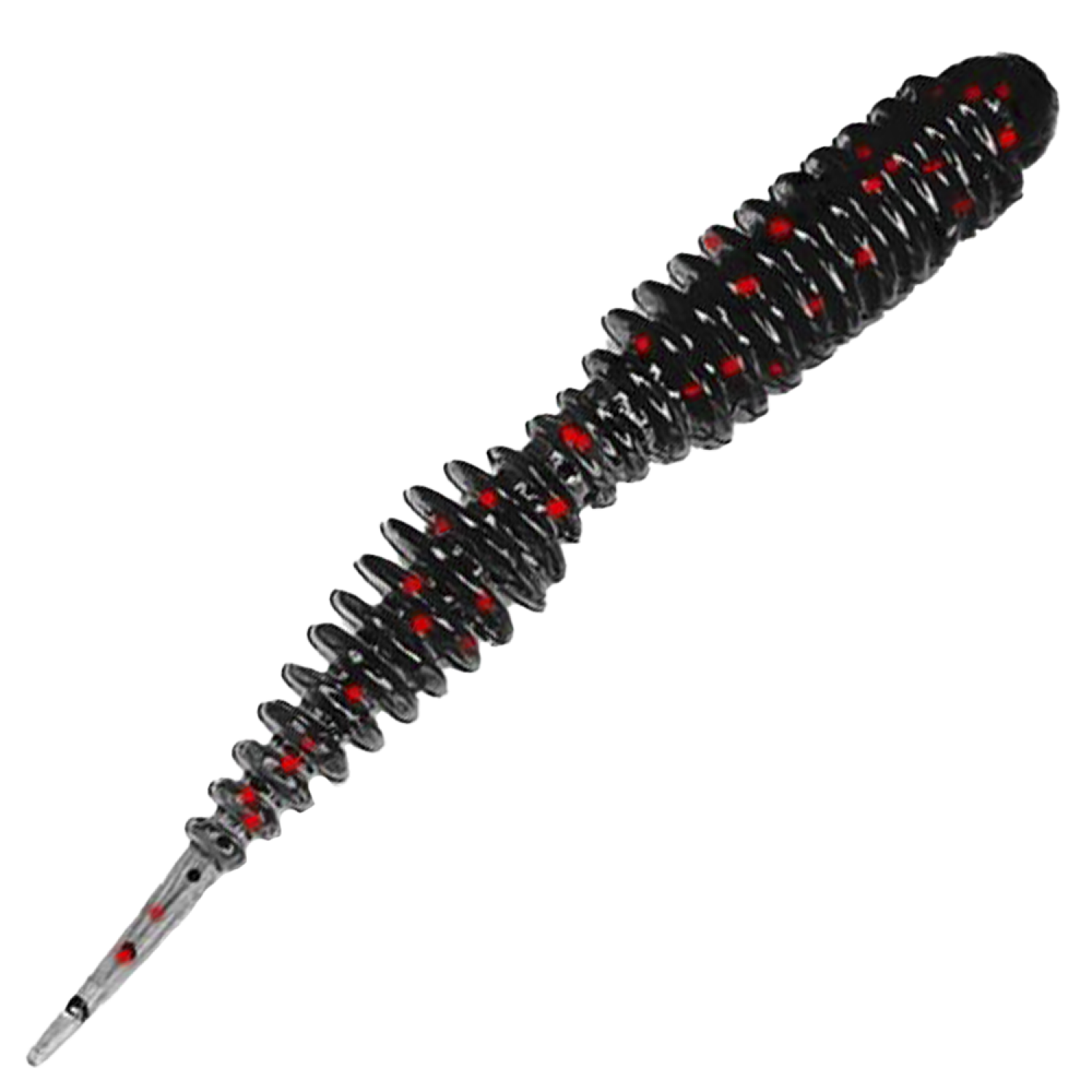 Приманка силиконовая Attack Dagger UL 1,6" #RS-009 Black Red Flk