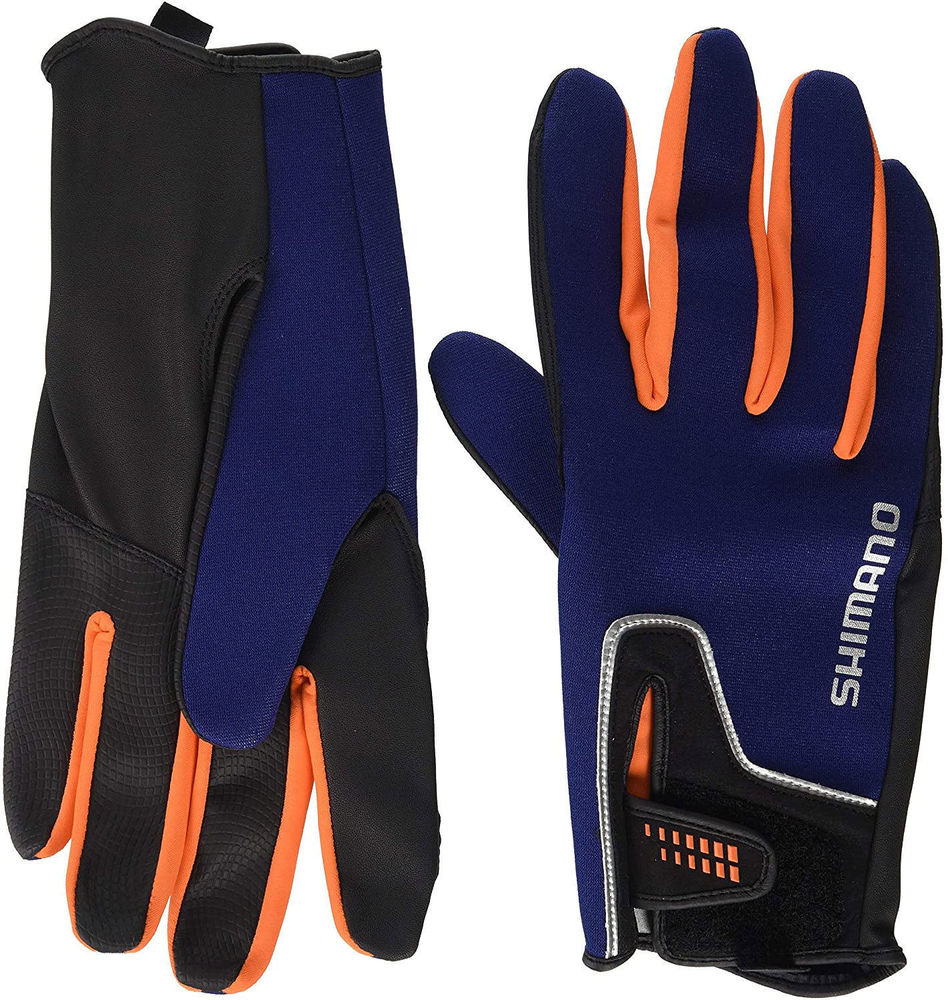 эластичные перчатки shimano ocea gl 295s l Перчатки Shimano GL-095Q L синий