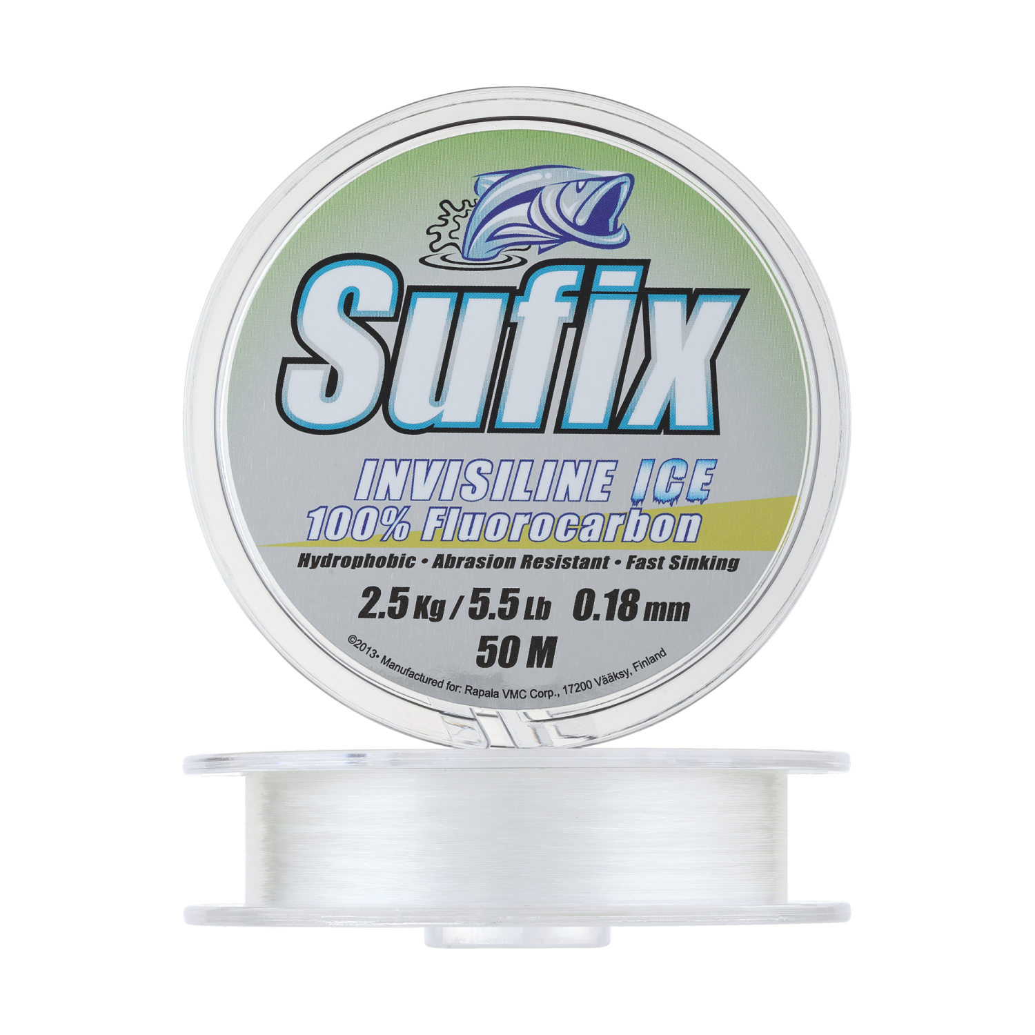 Флюорокарбон Sufix Invisiline Ice Fluorocarbon 0,18мм 50м (clear)