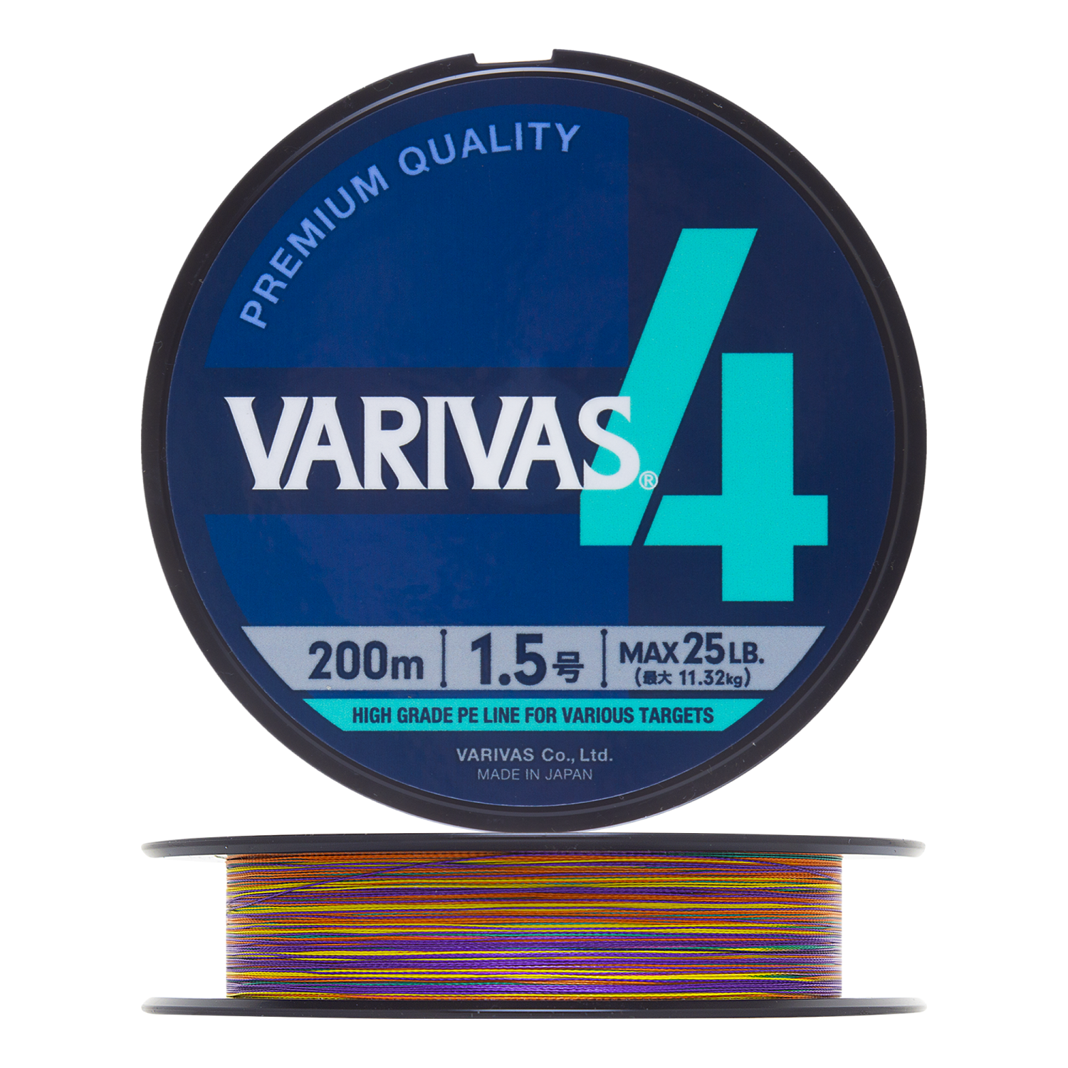 Шнур плетеный Varivas X4 Marking #1,5 0,205мм 200м (multicolor)