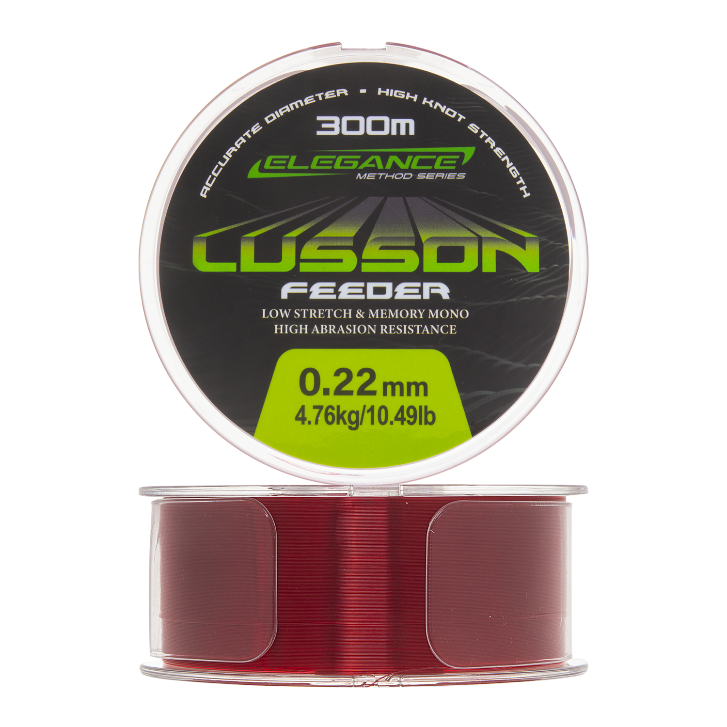Леска монофильная Elegance Method Lusson Feeder 0,22мм 300м (red)