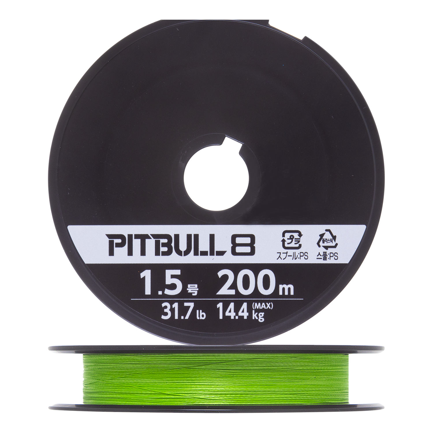 Шнур плетеный Shimano Pitbull 8 #1,5 0,205мм 200м (lime green)