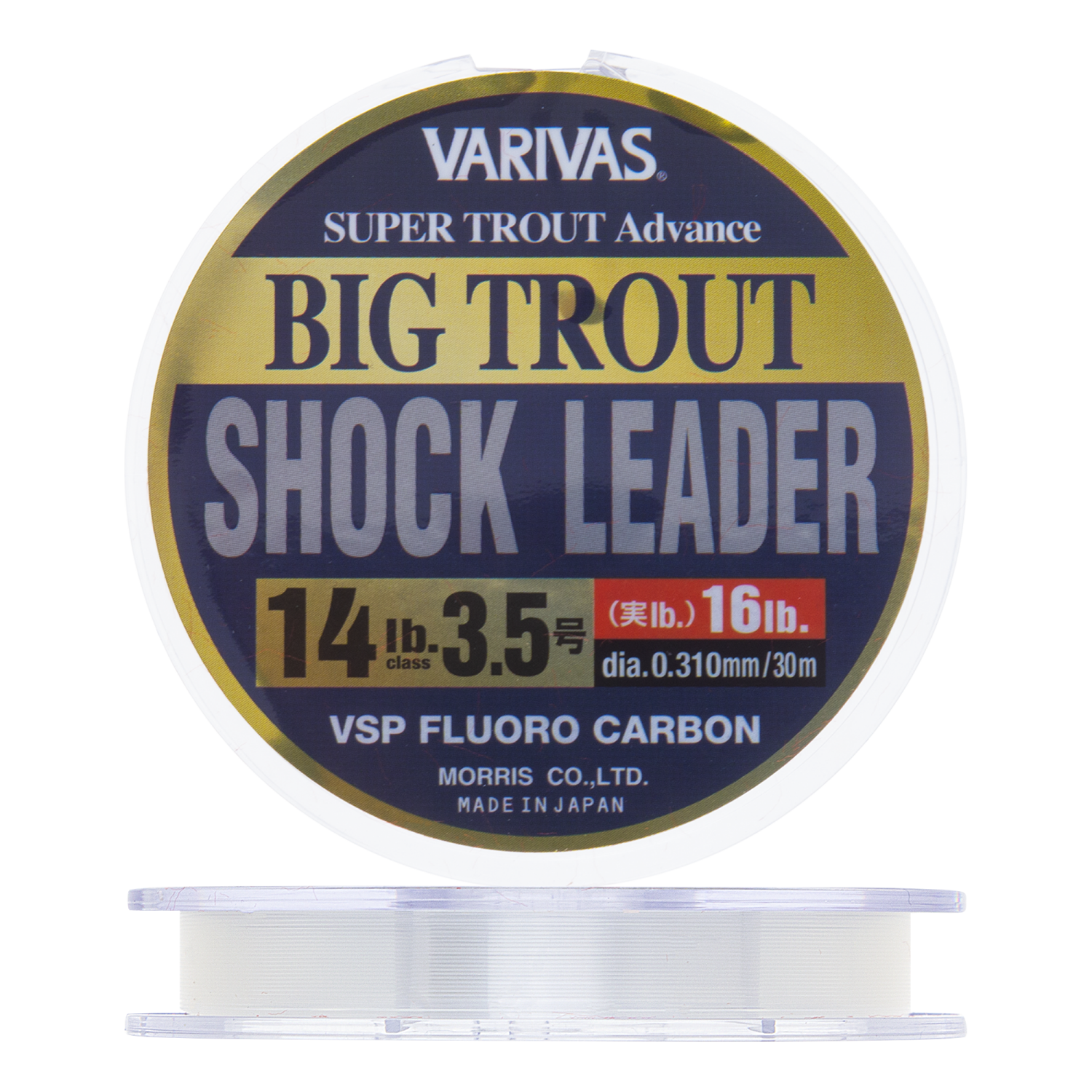 Флюорокарбон Varivas Big Trout Shock Leader VSP Fluorocarbon 35 0310мм 14Lb 30м clear 1300₽