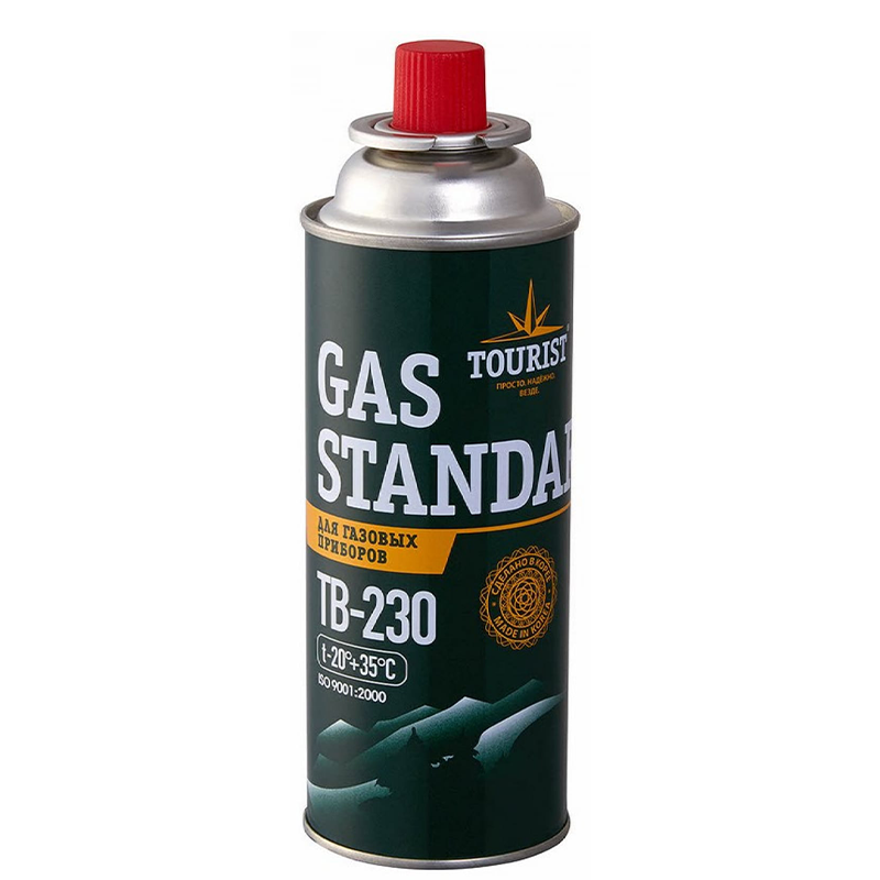 Газовый баллон Tourist Gas Standart TB-230 220гр цанга