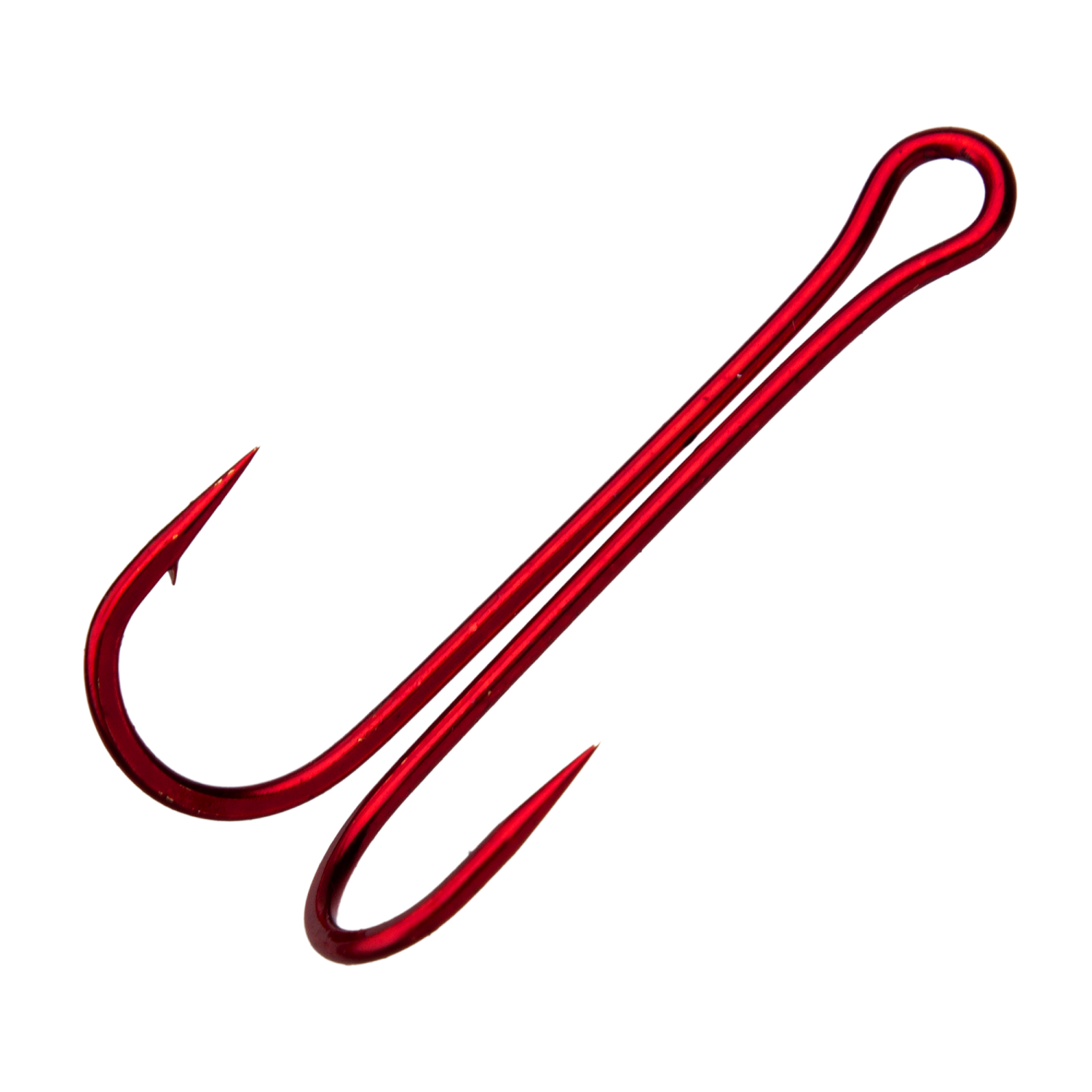 Крючок двойной Flagman Double Hook Long SS Red #2/0 (3шт) - 3 рис.