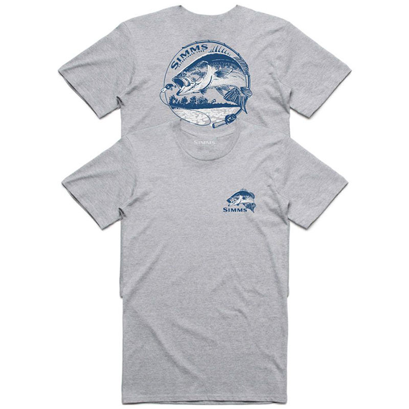 Футболка Simms Bass Bend T-Shirt M Grey Heather