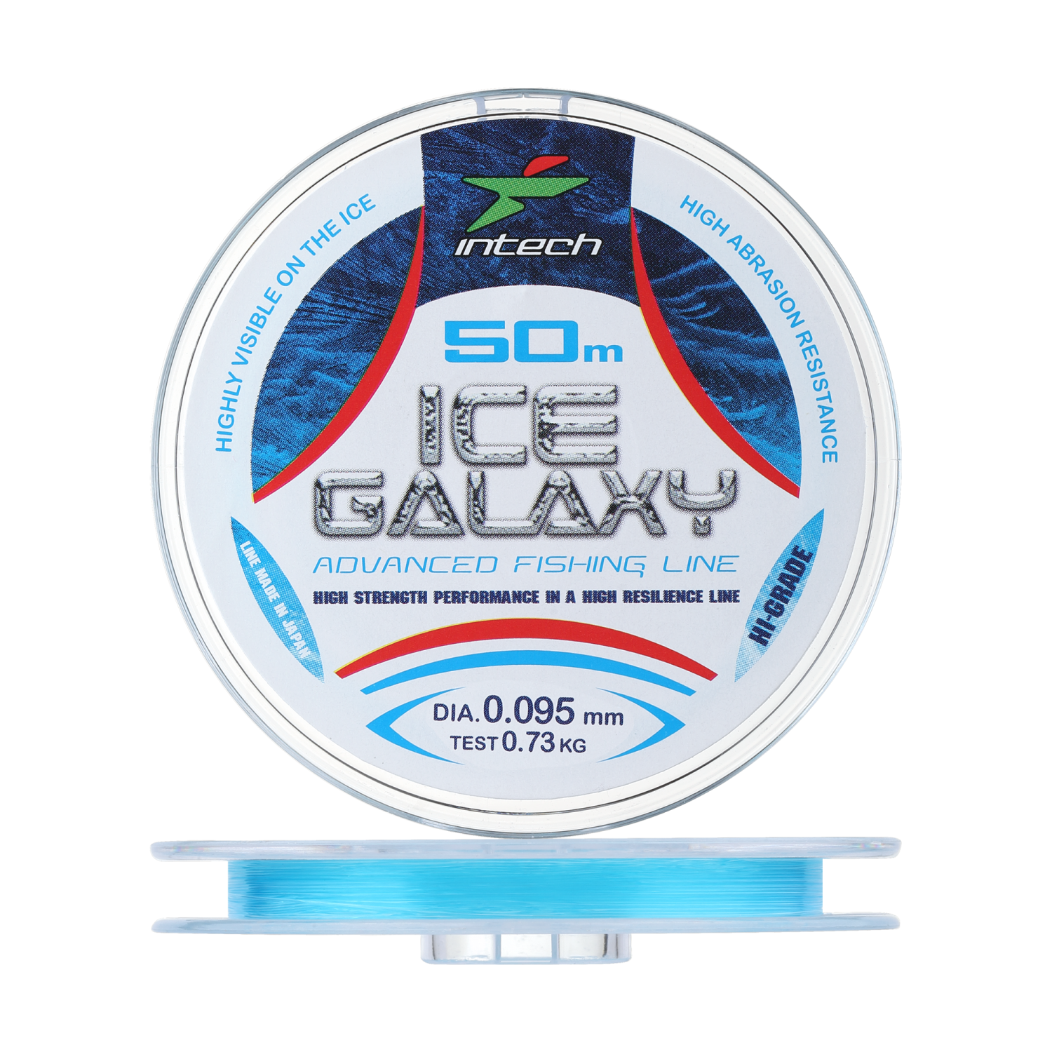Леска монофильная Intech Ice Galaxy 0,095мм 50м (blue)