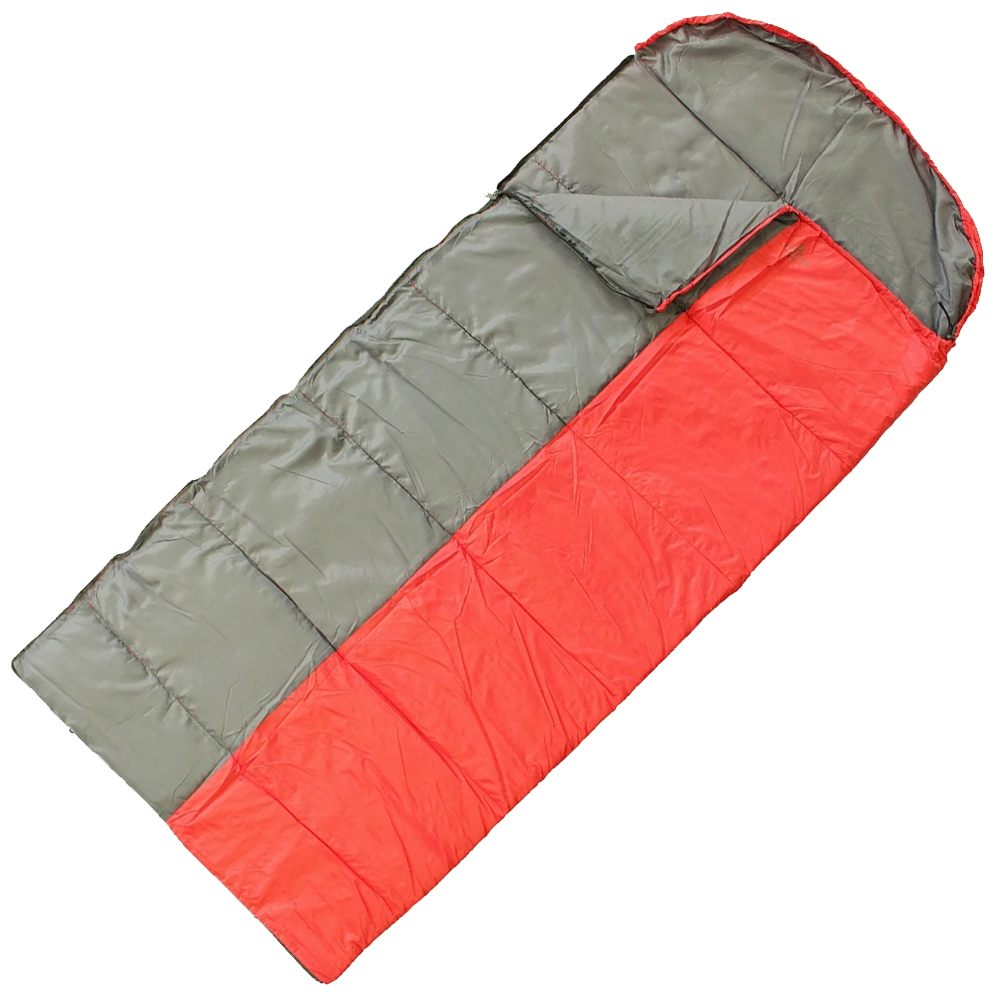 Спальный мешок Woodline Camping+ 300 красный/серый