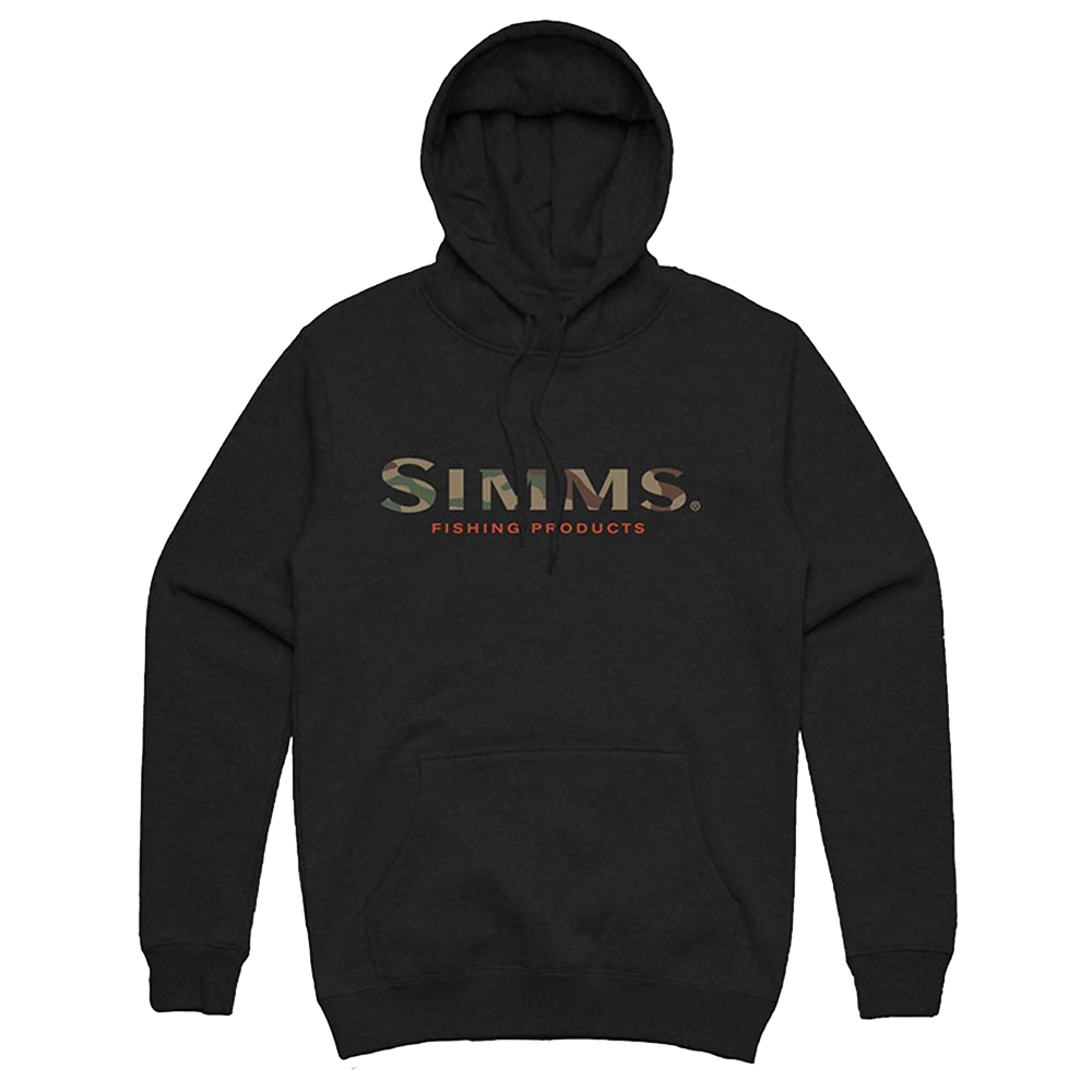 Толстовка Simms Logo Hoody S Black толстовка simms logo hoody 2xl black