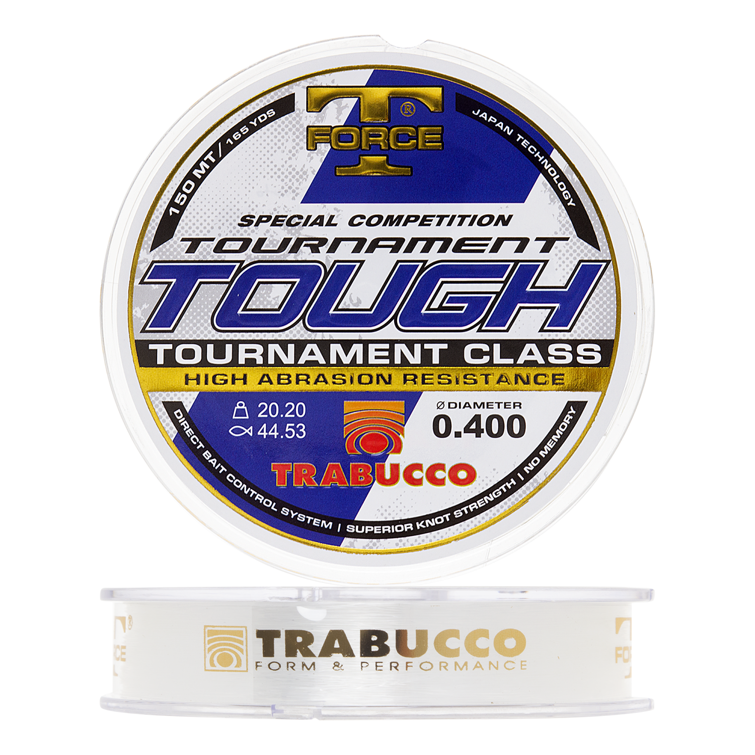 Леска монофильная Trabucco T-Force Tournament Tough New 0,400мм 150м (clear)