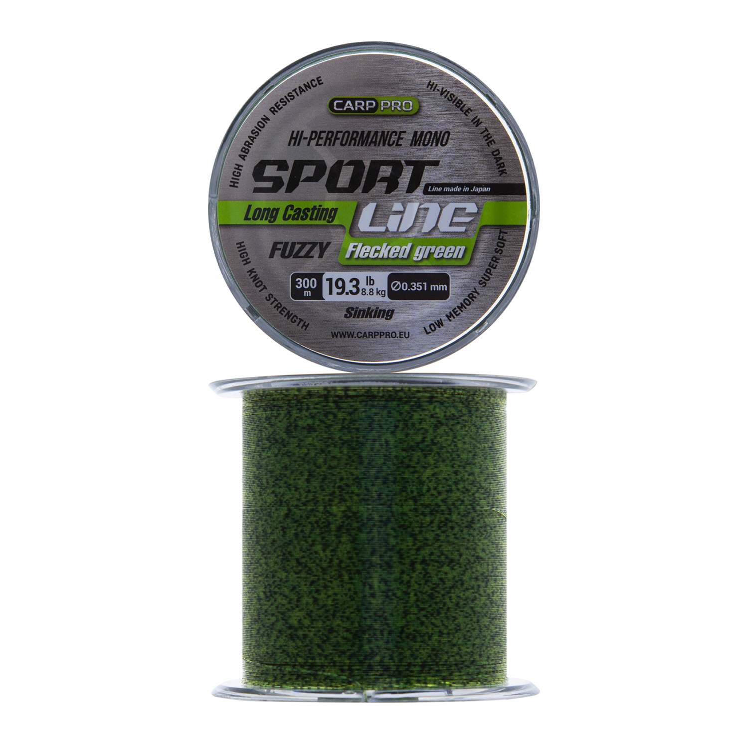 Леска монофильная Carp Pro Sport Line 0,351мм 300м (flecked green)