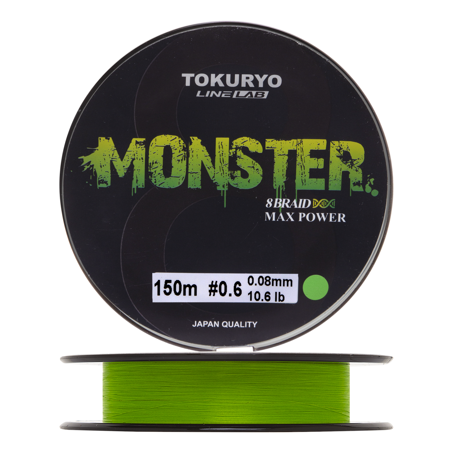 Шнур плетеный Tokuryo Monster X8 #0,6 0,08мм 150м (light green)