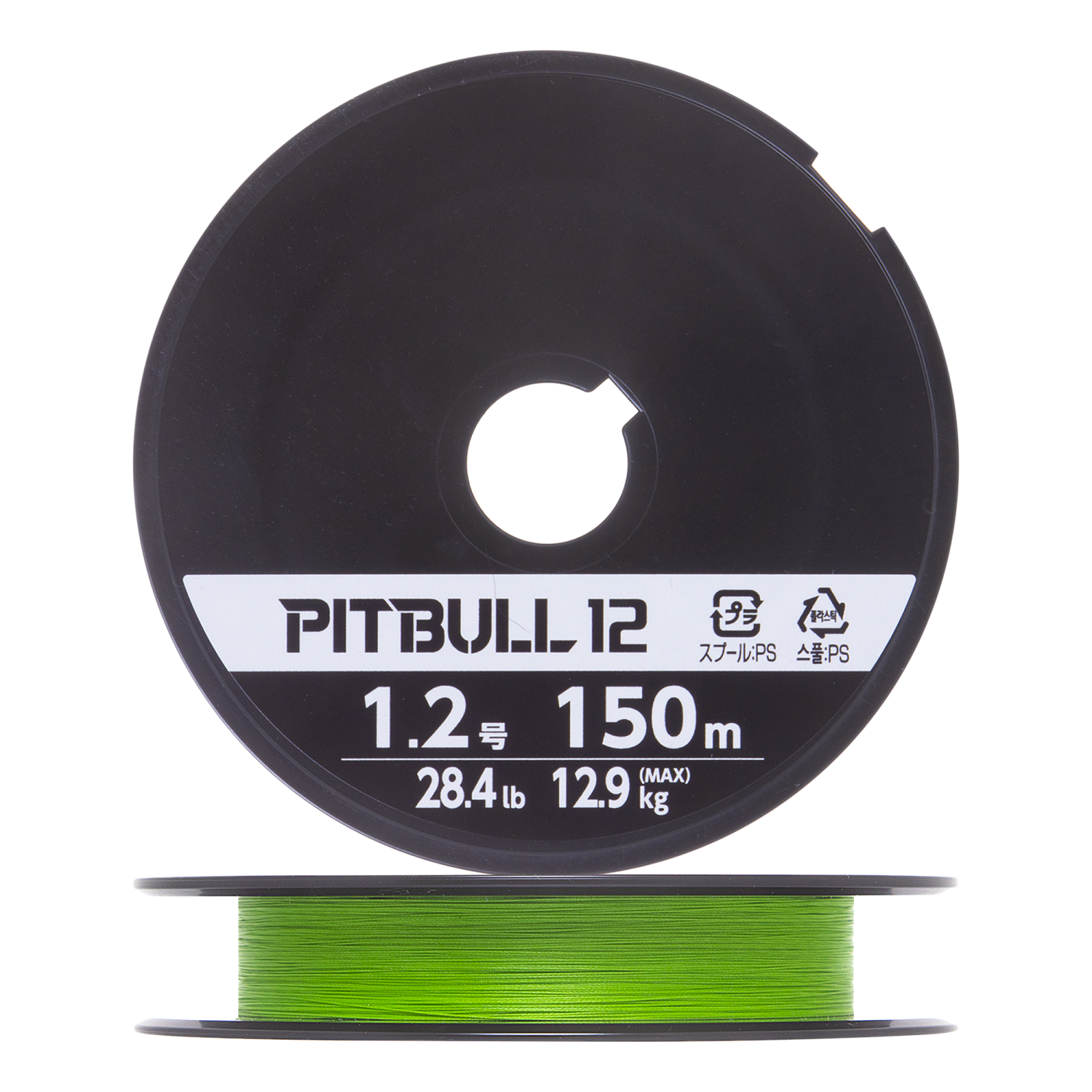 Шнур плетеный Shimano Pitbull 12 #1,2 0,185мм 150м (lime green)