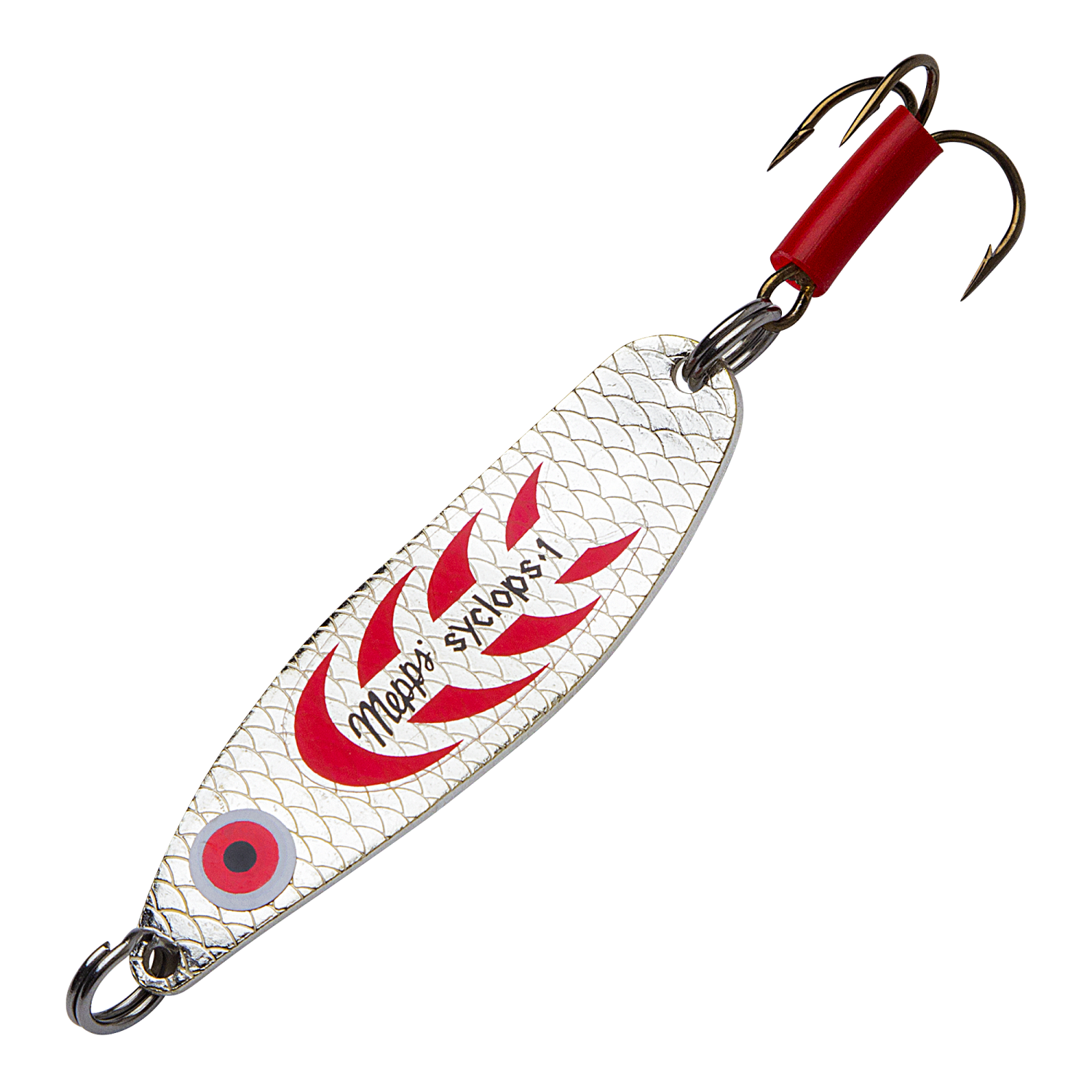 Блесна колеблющаяся Mepps Syclops 1 12гр #Silver/Red