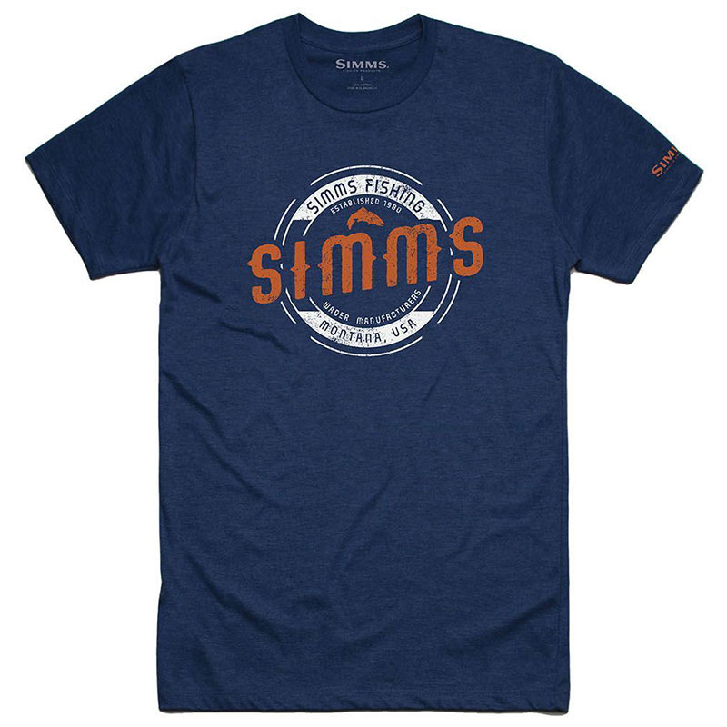 Футболка Simms Wader MT T-Shirt XL Navy Heather