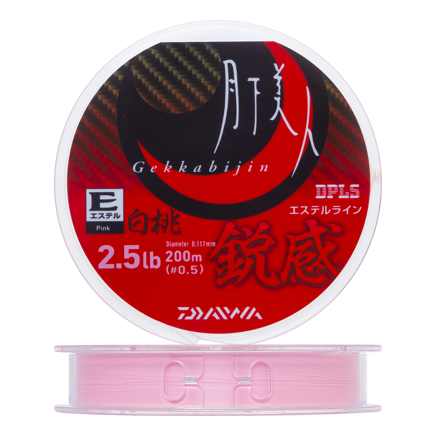 Эстер Daiwa GekkaBijin Type-E Eikan 2,5Lb #0,5 0,117мм 200м (white peach)