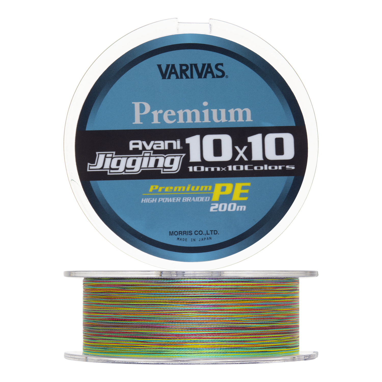 Шнур плетеный Varivas Avani Jigging 10×10 Premium PE X4 #0,6 0,128мм 200м (multicolor) - 2 рис.