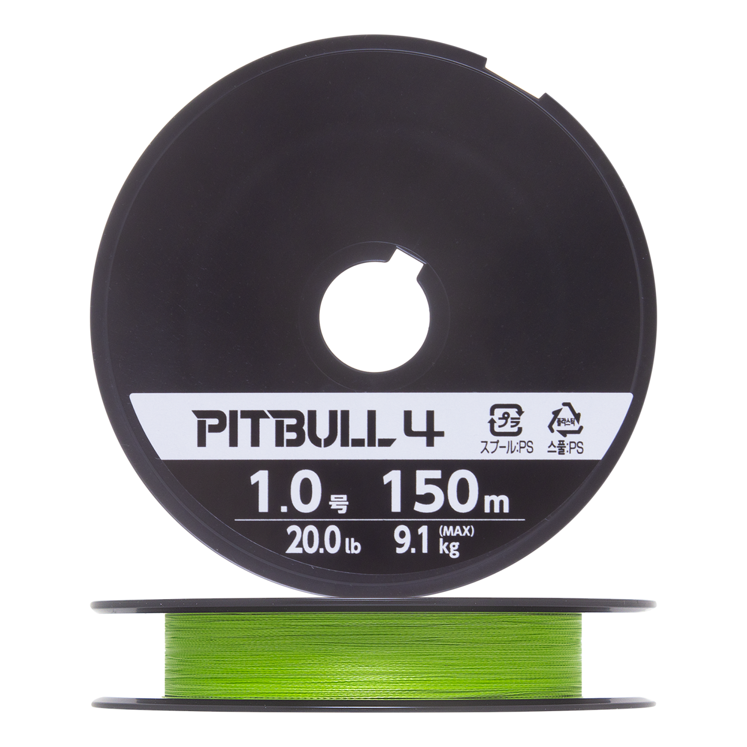 Шнур плетеный Shimano Pitbull 4 #1,0 0,165мм 150м (lime green)