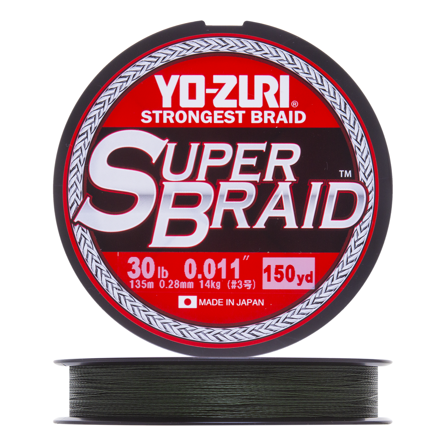 цена Шнур плетеный Yo-Zuri PE Superbraid 30Lb 0,28мм 135м (dark green)