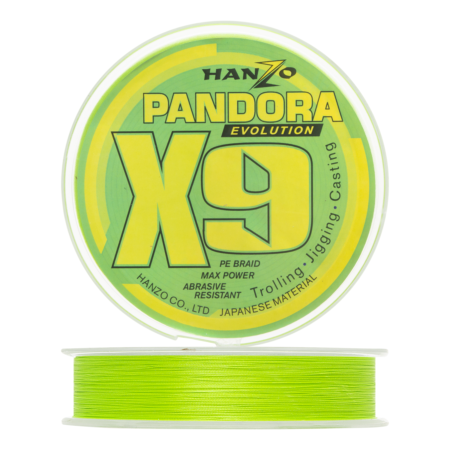 Шнур плетеный Hanzo Pandora Evolution X9 15 021мм 300м 300м green 2235₽