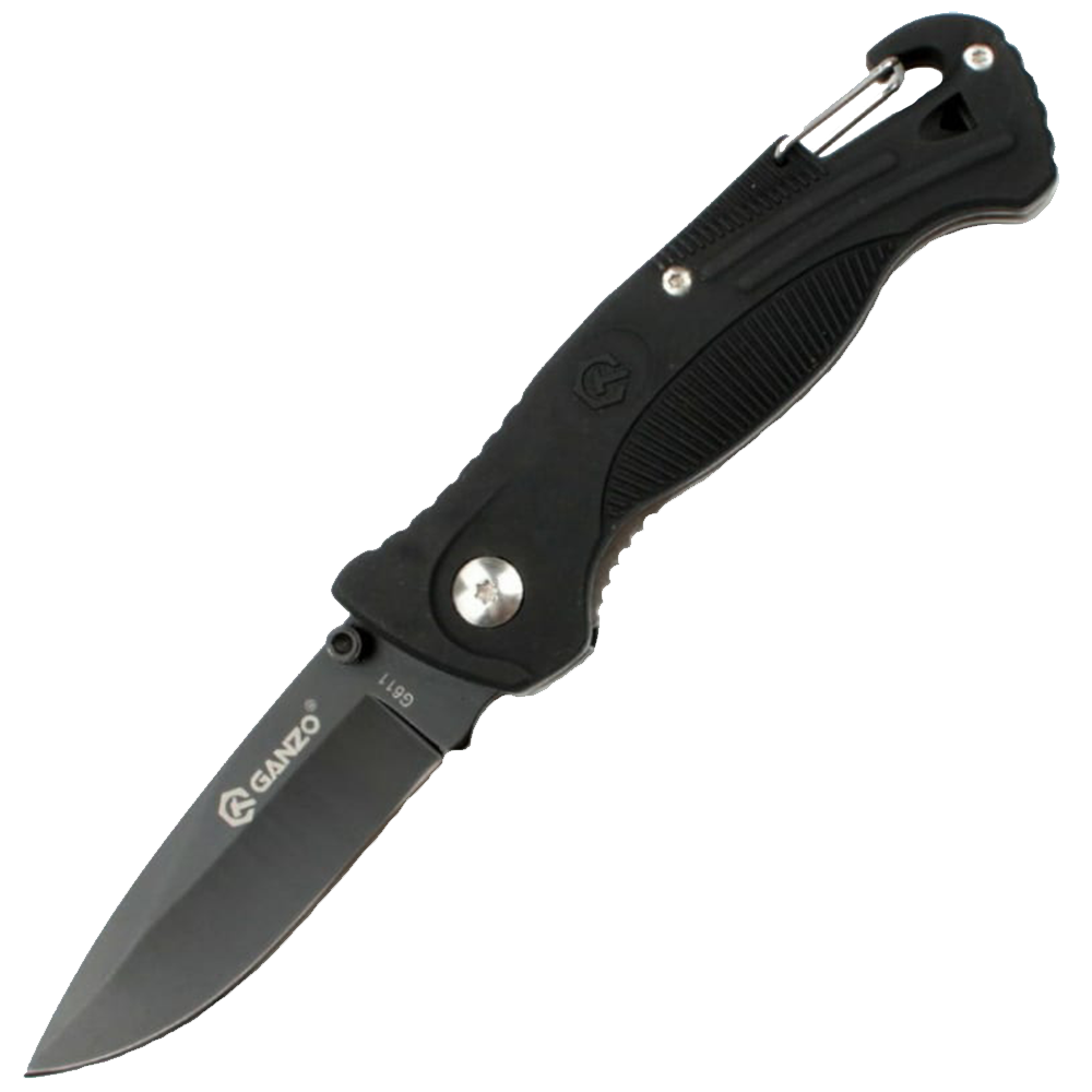 Нож складной туристический Ganzo G611 черный