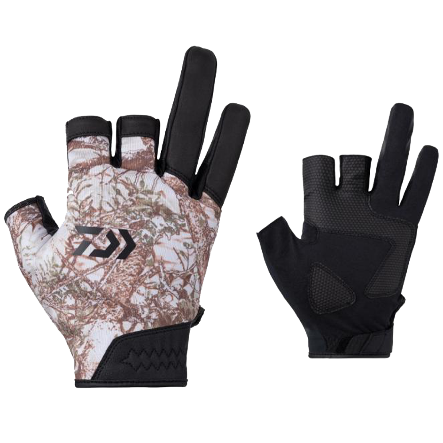 Перчатки Daiwa DG-6523W Cold Weather Game Gloves 3-Cut L #White Lake Camo