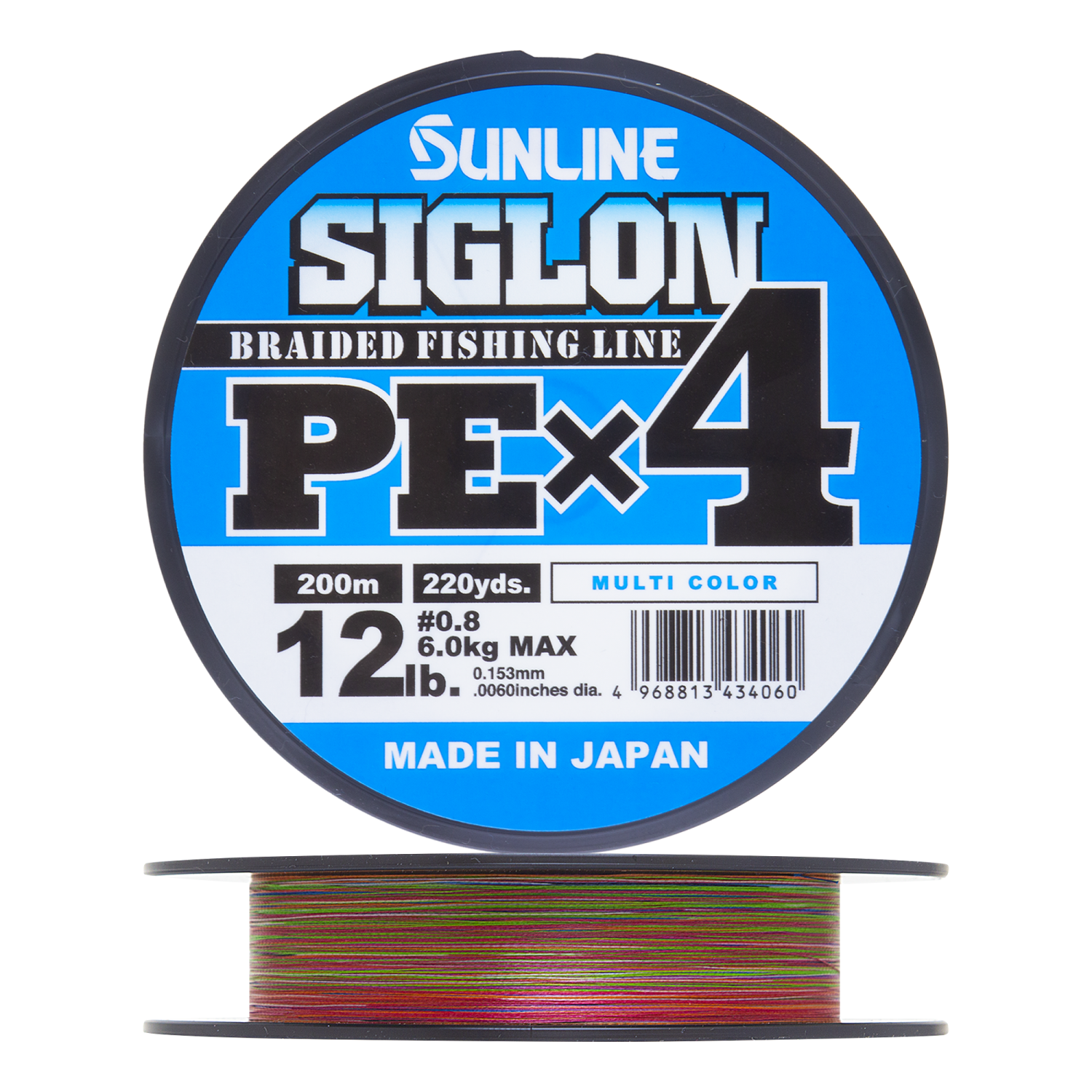 Шнур плетеный Sunline Siglon PE X4 #0,8 0,153мм 200м (multicolor)