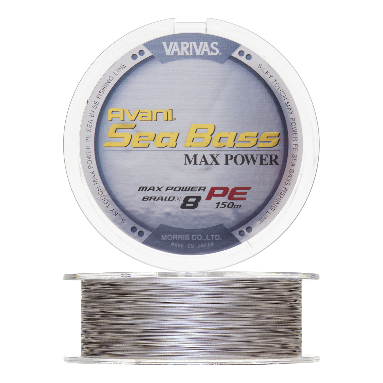 Шнур плетеный Varivas Avani Sea Bass Max Power PE X8 #1,5 0,205мм 150м (stealth gray)