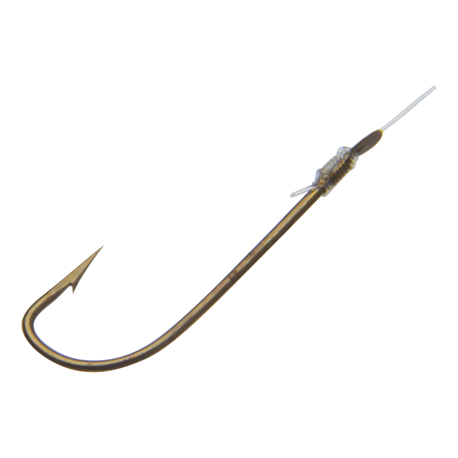Крючок одинарный с поводком Garbolino Small Fish/Bleak Bronze Hooks To Nylon #18 0,10мм (10шт)