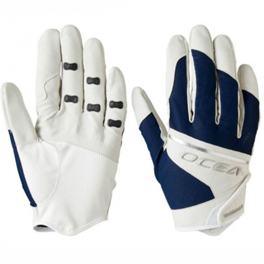 эластичные перчатки shimano ocea gl 295s l Перчатки Shimano GL-003V Ocea Basic Gloves XL Ocean Navy