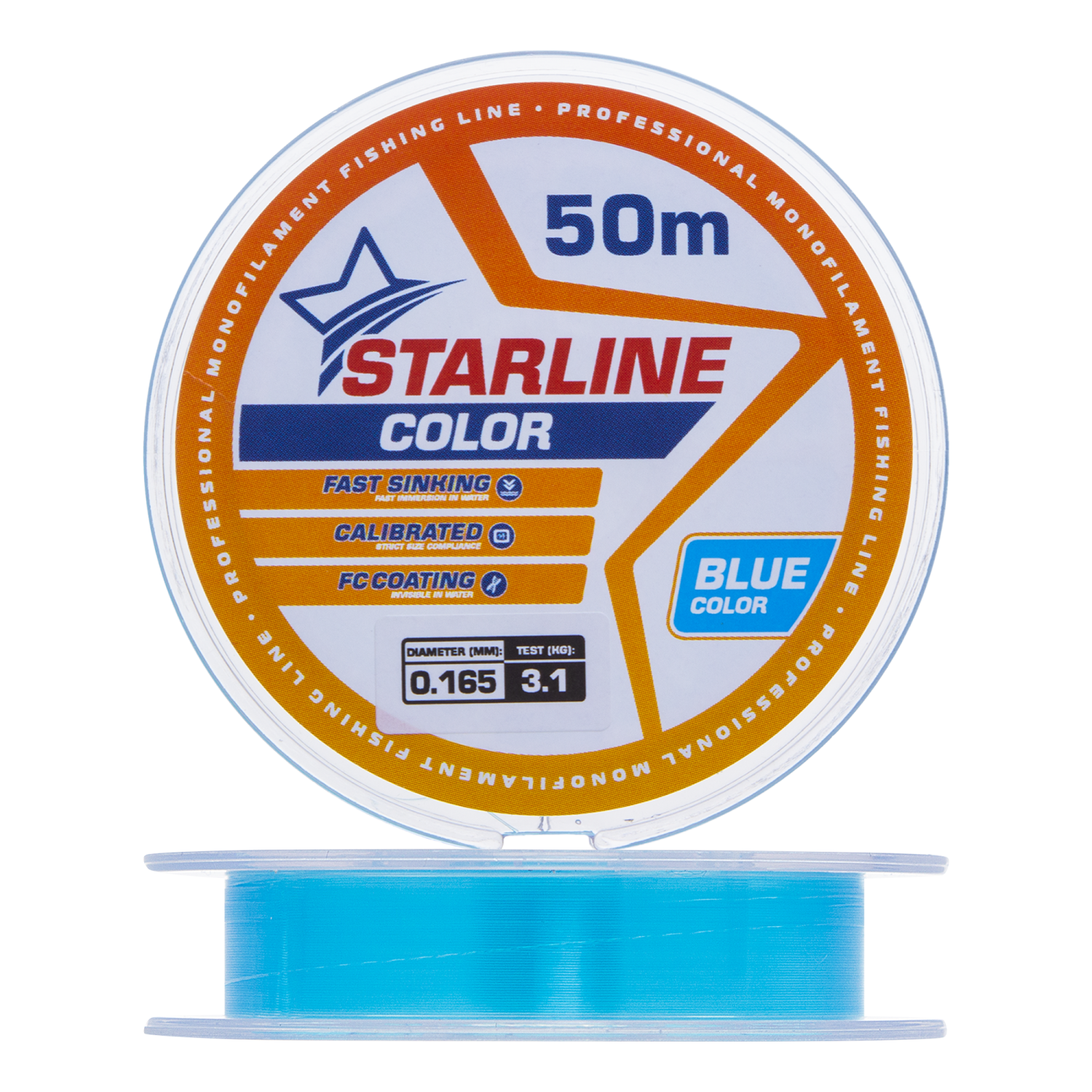 Леска монофильная IAM Starline 0,165мм 50м (blue)