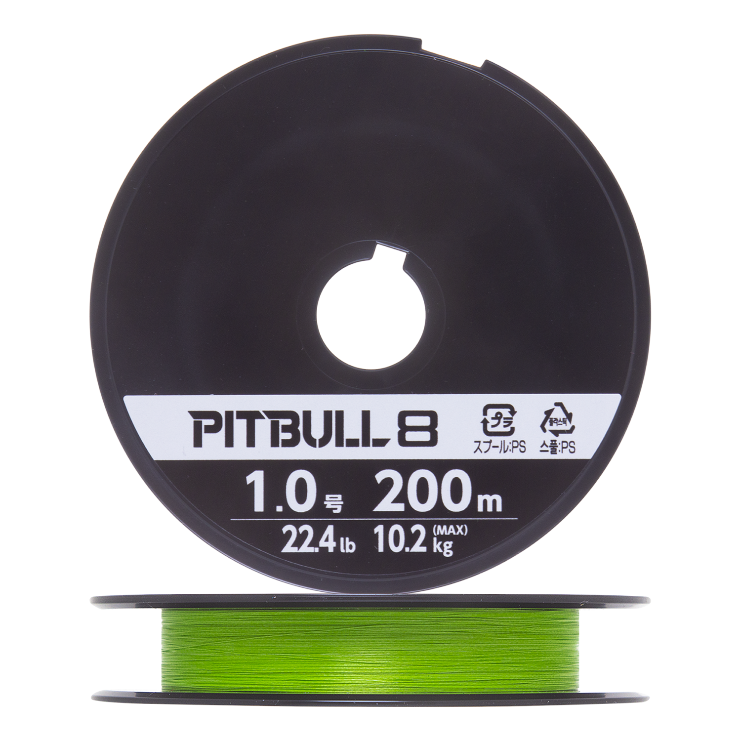 Шнур плетеный Shimano Pitbull 8 #1,0 0,165мм 200м (lime green)