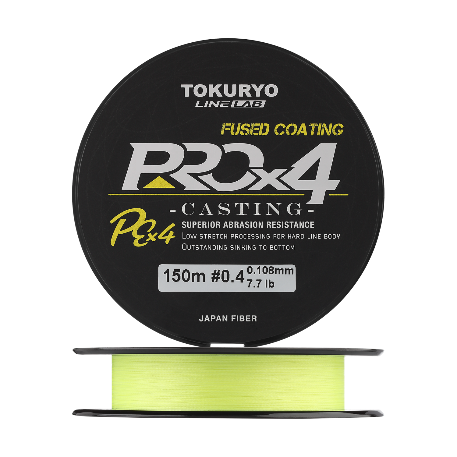 Шнур плетеный Tokuryo Pro PE X4 #0,4 0,108мм 150м (yellow)