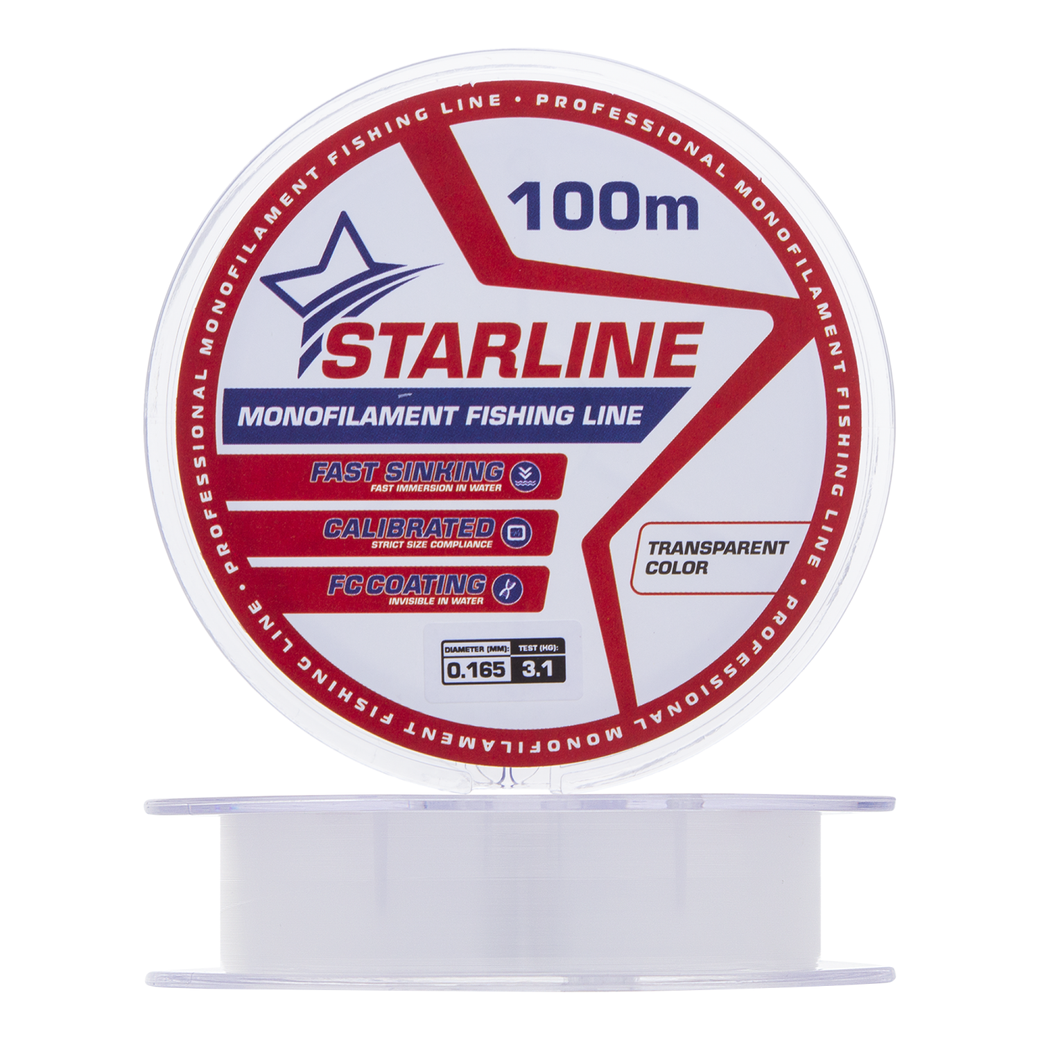 Леска монофильная IAM Starline 0,165мм 100м (transparent)