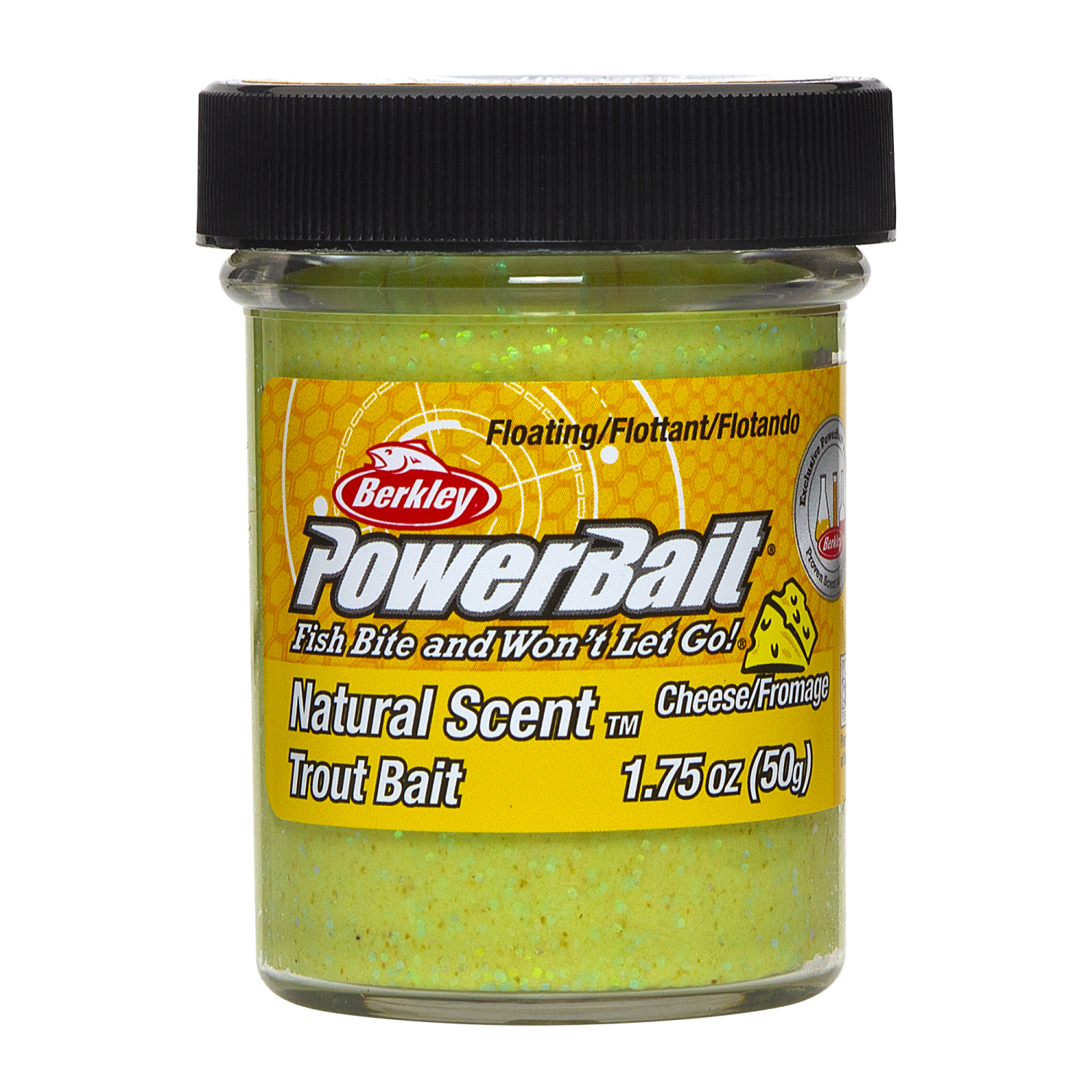 Паста форелевая Berkley PowerBait Natural Scent Trout Bait 50гр Cheese #Light Green