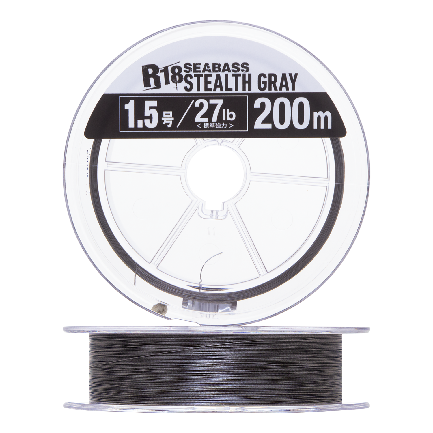 Шнур плетеный Seaguar R-18 Seabass PE X8 #1,5 0,205мм 200м (stealth gray)