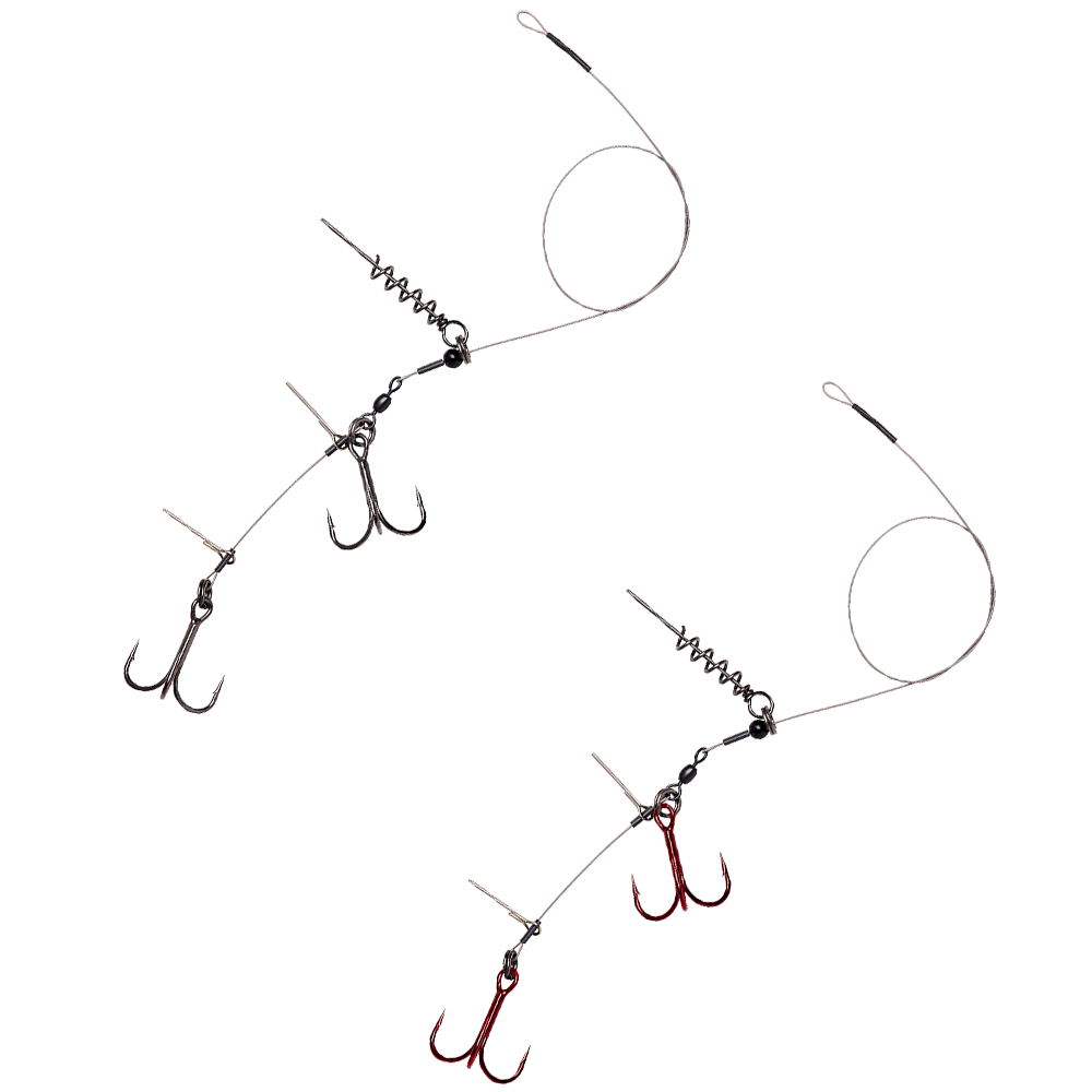 Монтаж готовый Savage Gear Linethru Corkscrew Rig 2x#1 40см 22кг