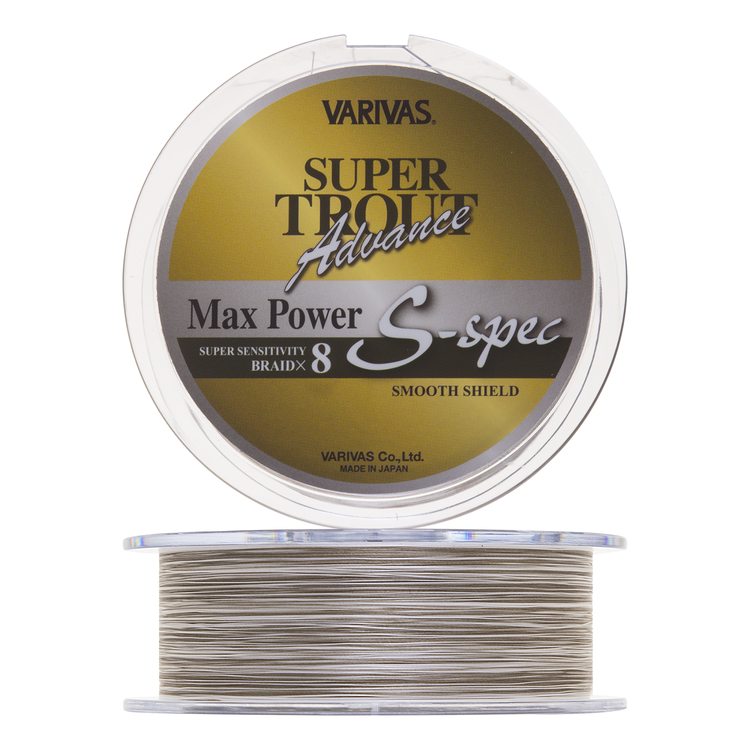 Шнур плетеный Varivas Super Trout Advance Max Power PE X8 S-spec #0,8 0,148мм 200м (champagne gold white marking)