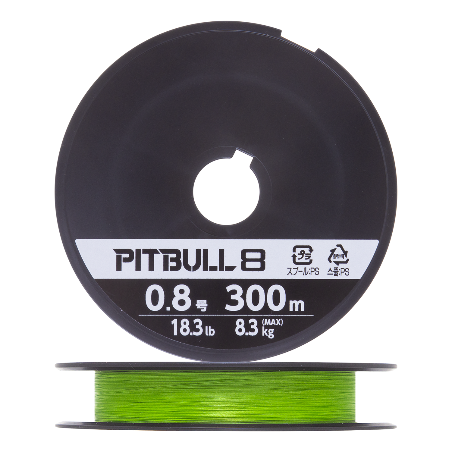 Шнур плетеный Shimano Pitbull 8 #0,8 0,148мм 300м (lime green)