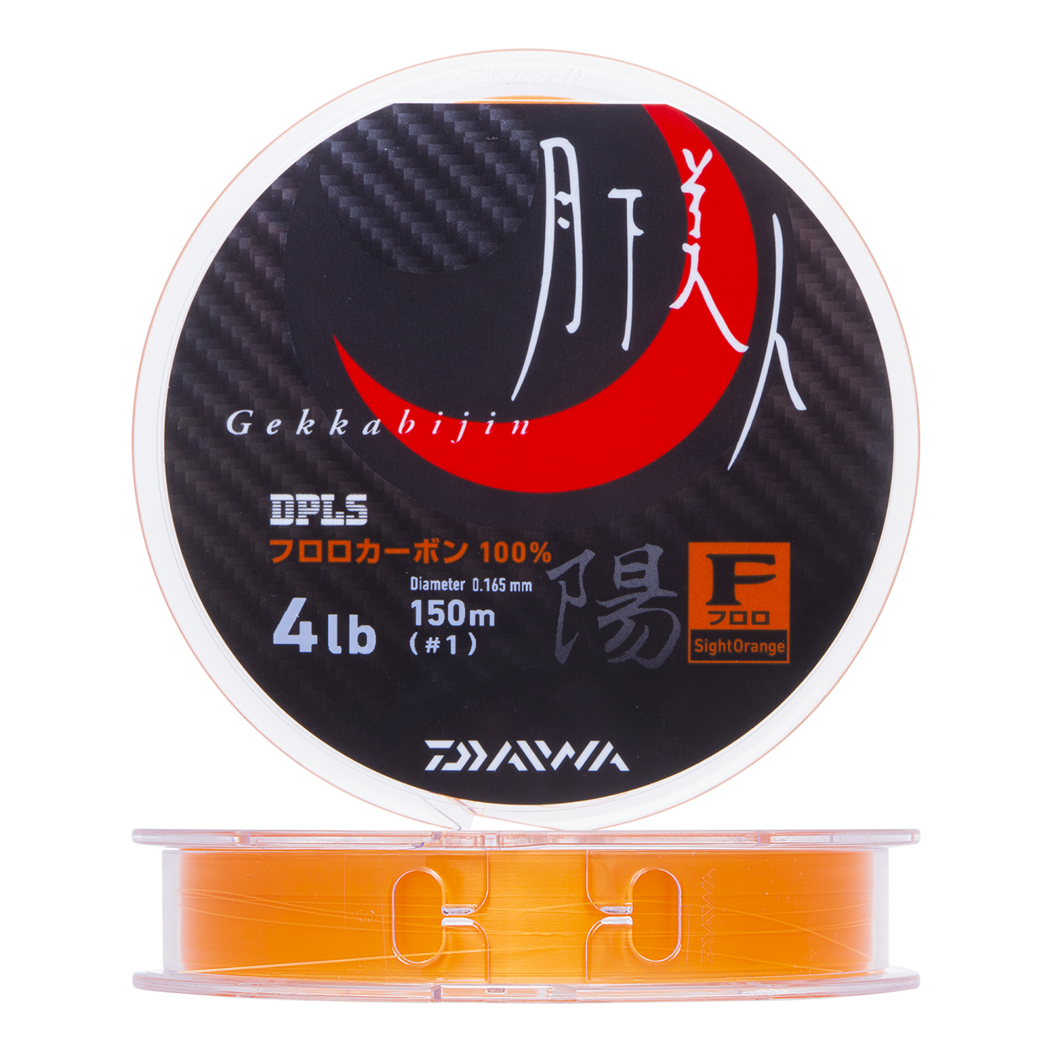Флюорокарбон Daiwa Gekkabijin Type-F You 4Lb #1,0 0,165мм 150м (sight orange)