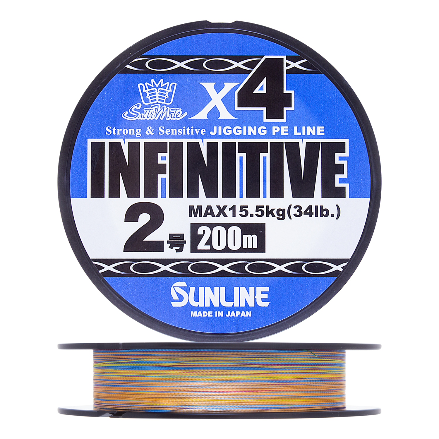 Шнур плетеный Sunline Infinitive X4 #2,0 0,242мм 200м (multicolor)