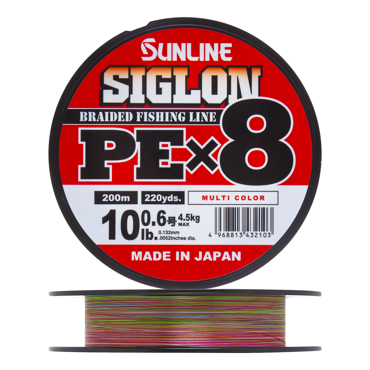 Шнур плетеный Sunline Siglon PE X8 #0,6 0,132мм 200м (multicolor)