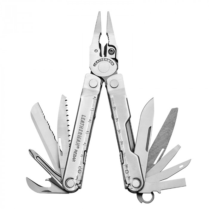 Мультитул Leatherman Rebar c нейлоновым чехлом серебристый