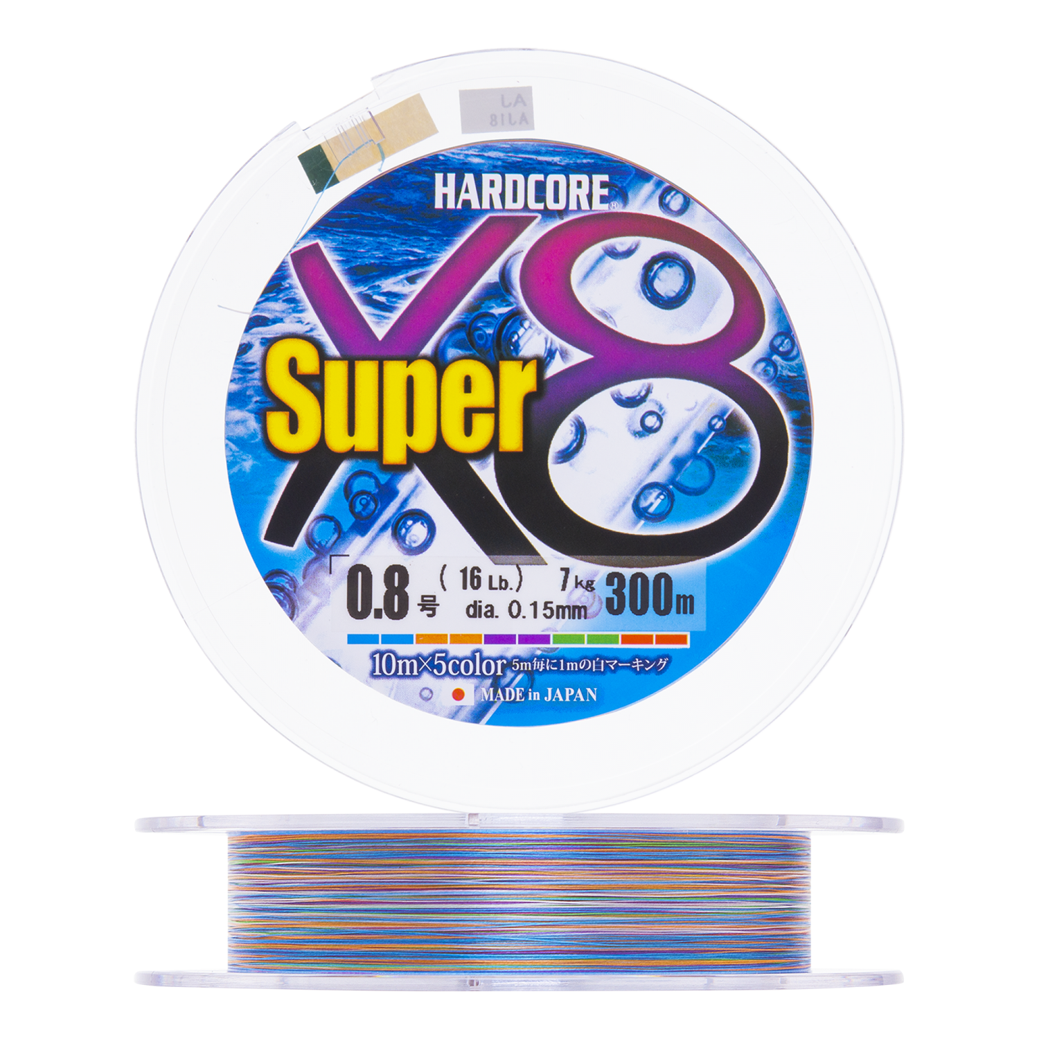 Шнур плетеный Duel Hardcore PE X8 Super #0,8 0,15мм 300м (5color)