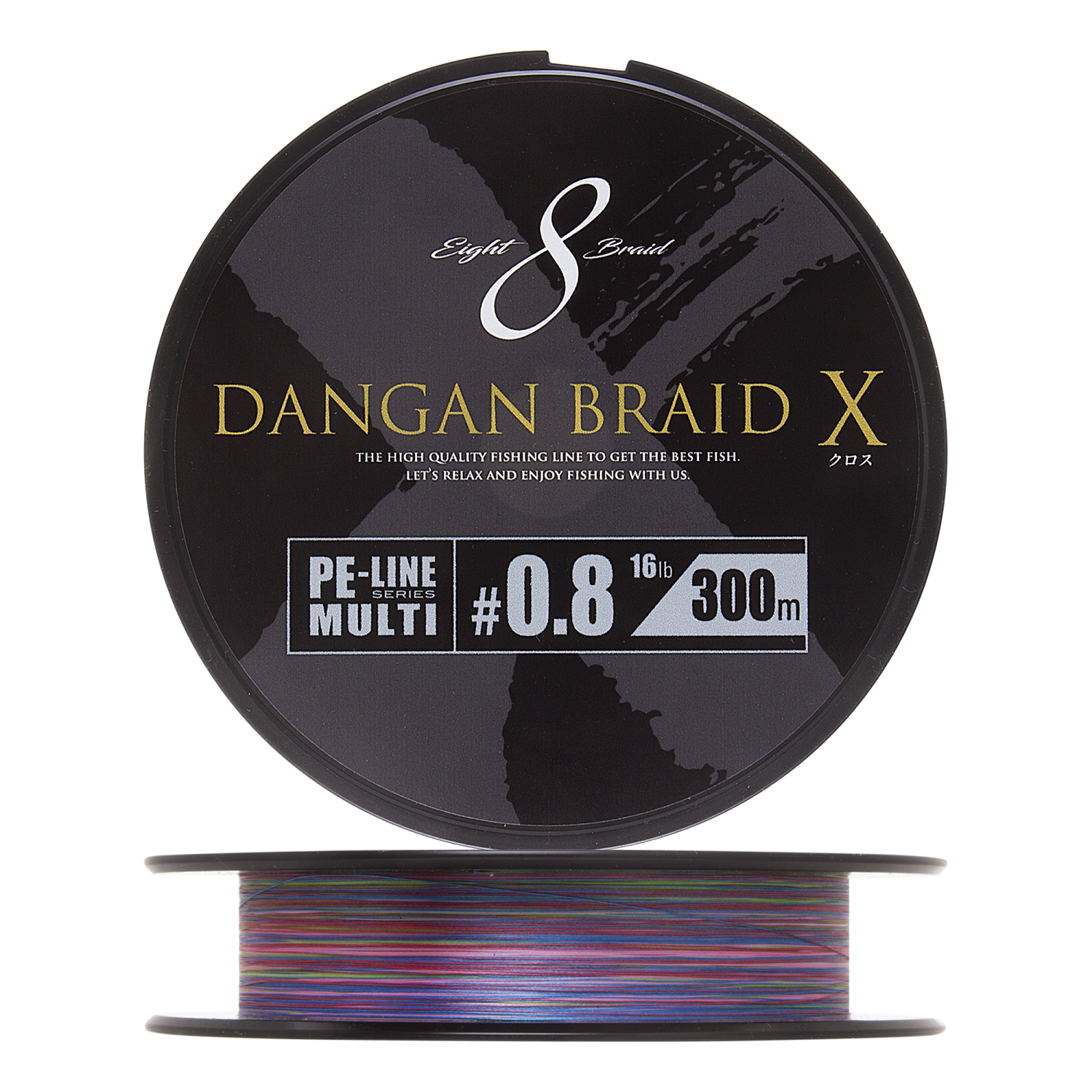 Шнур плетеный Major Craft Dangan Braid X Line PE X8 #0,8 300м (multicolor)