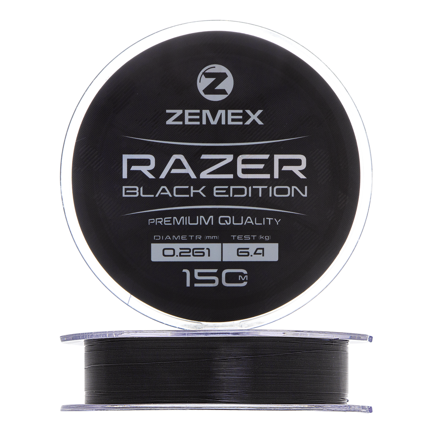 Леска монофильная Zemex Razer Black Edition 0,261мм 150м (black)