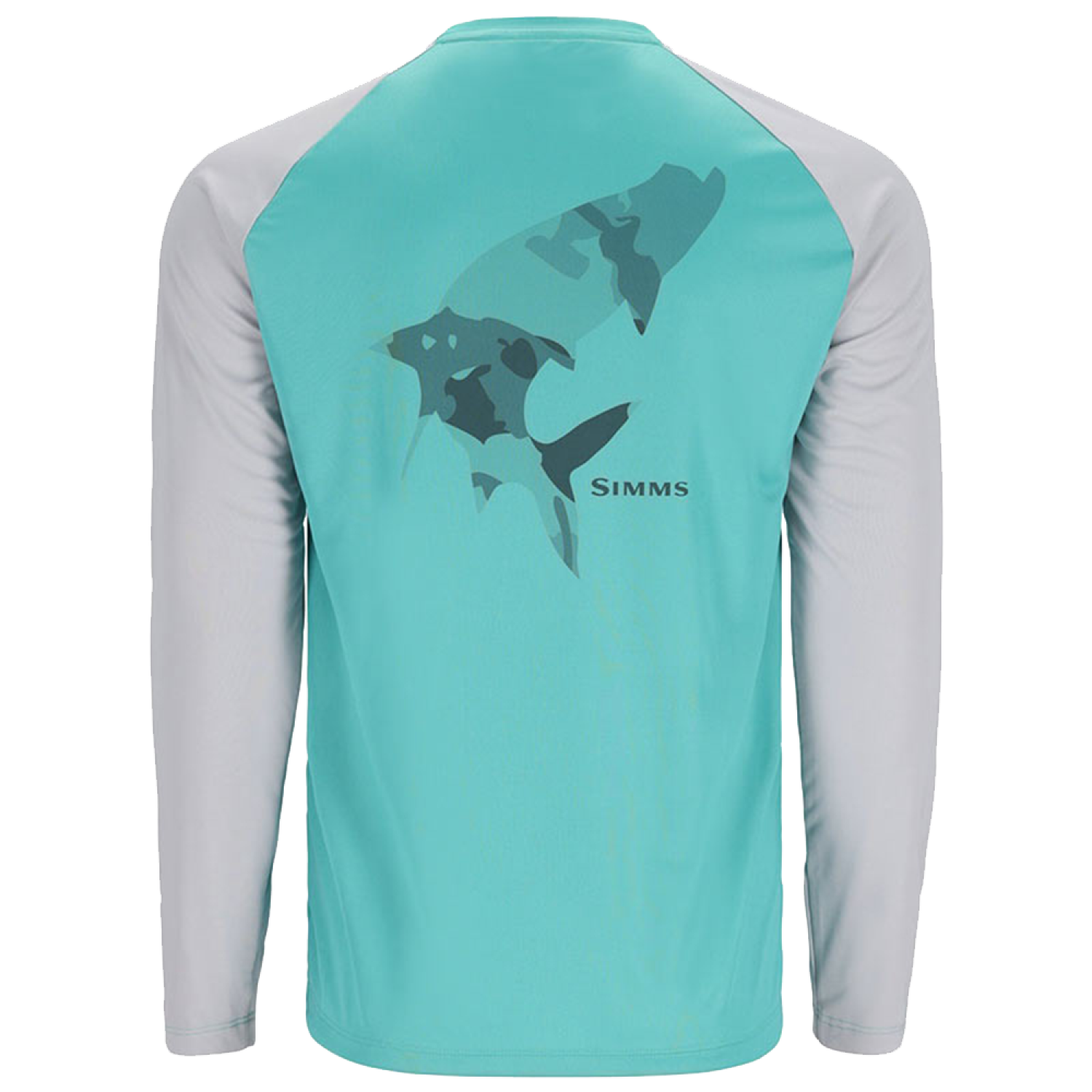 Лонгслив Simms Tech Tee - Artist Series 2XL Tarpon/Sea Breeze/Sterling