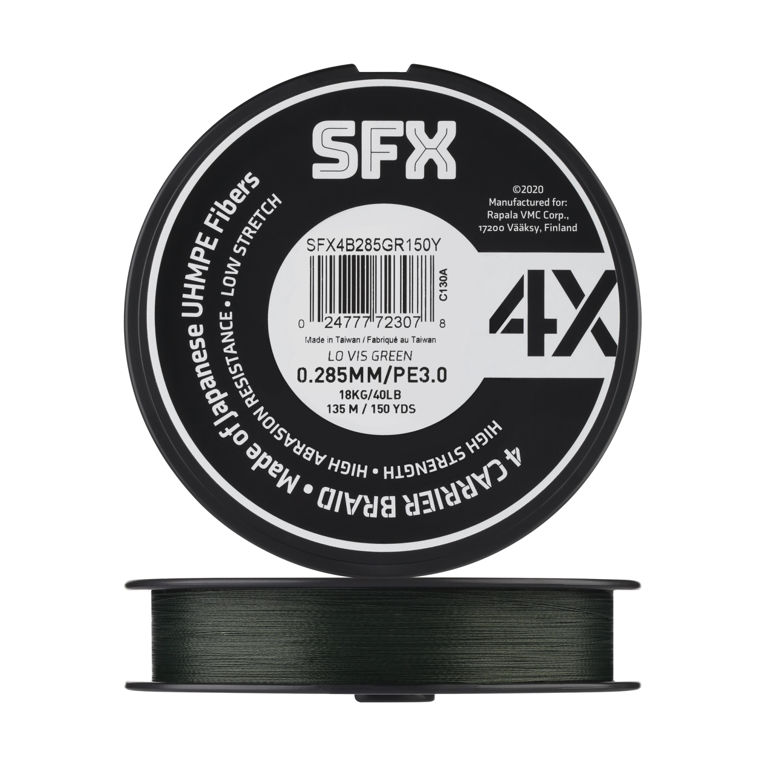 Шнур плетеный Sufix SFX 4X #3,0 0,285мм 135м (green)